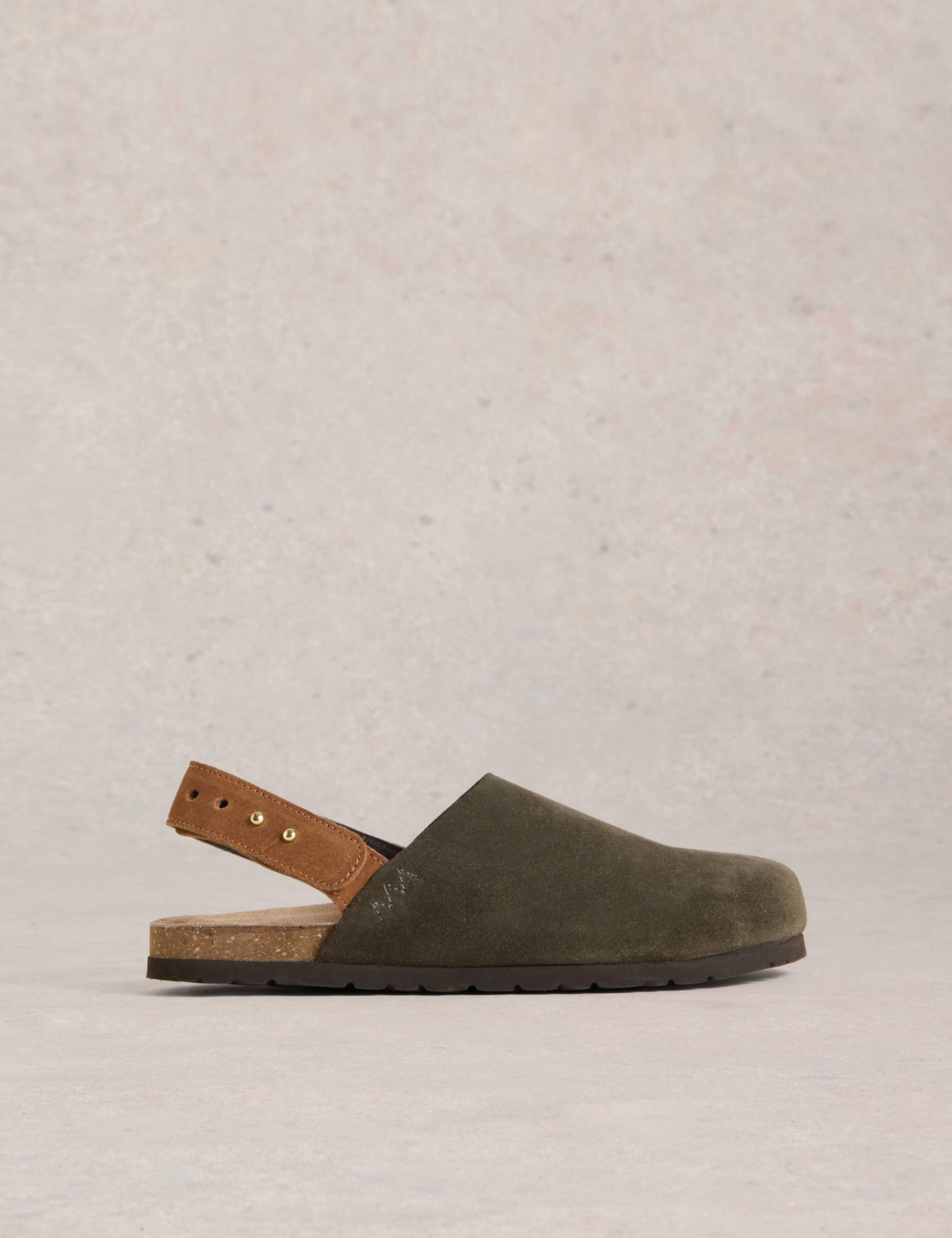 Leather Slingback Footbed Sandals