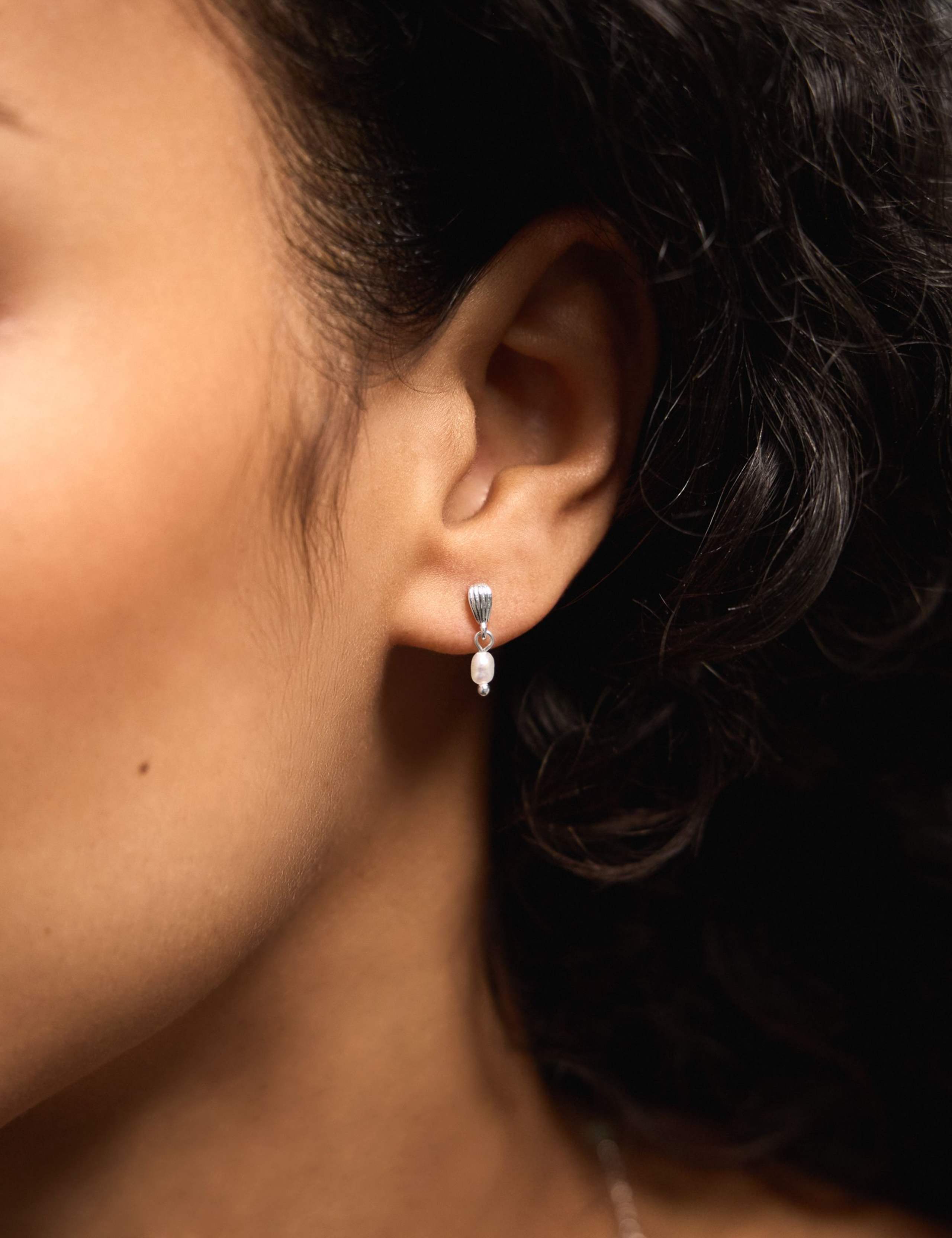 4 Pack Sterling Silver Plated Mixed Earrings