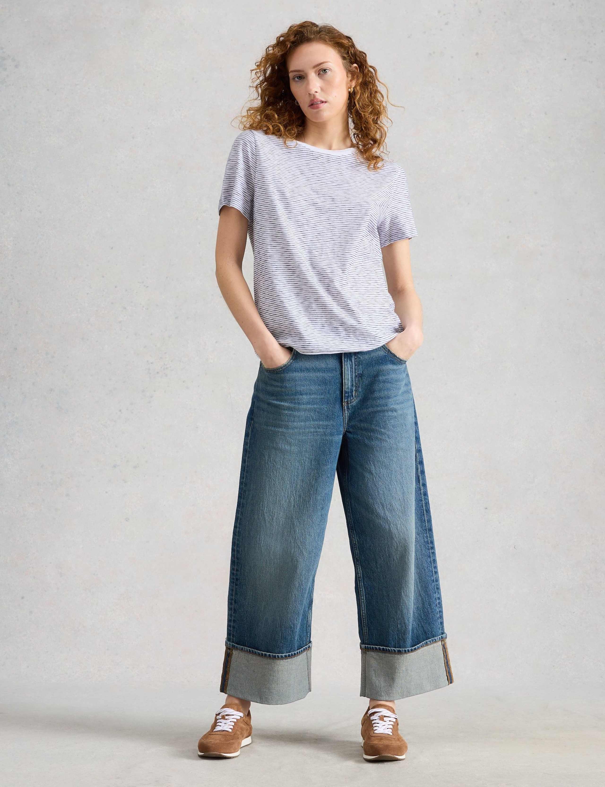 Pure Cotton Striped T-Shirt