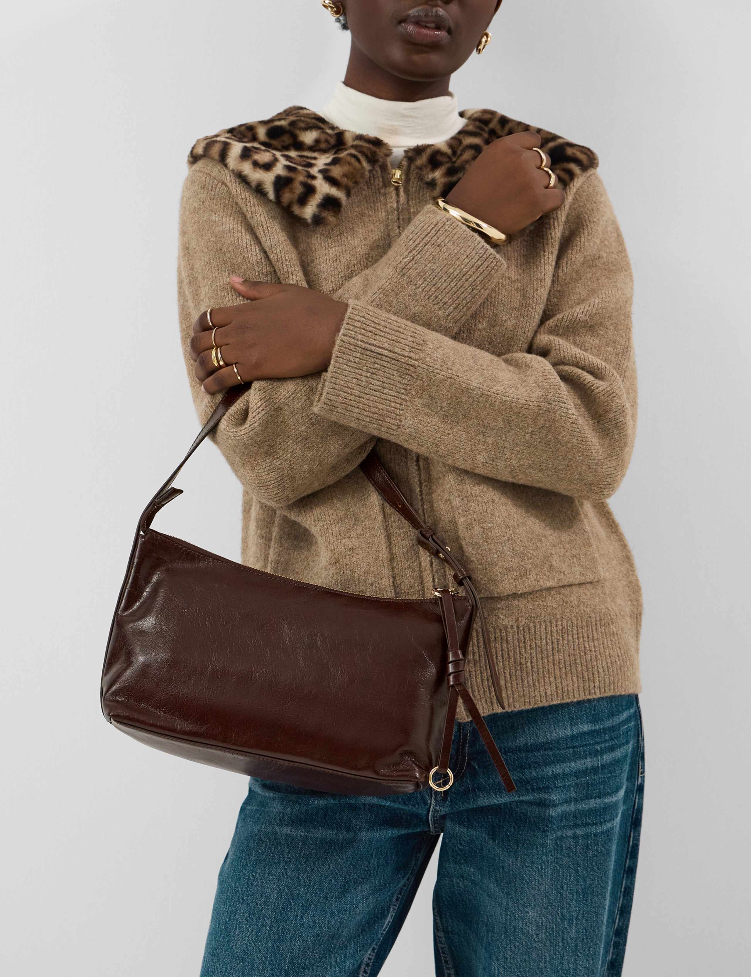 Patent Leather Shoulder Bag