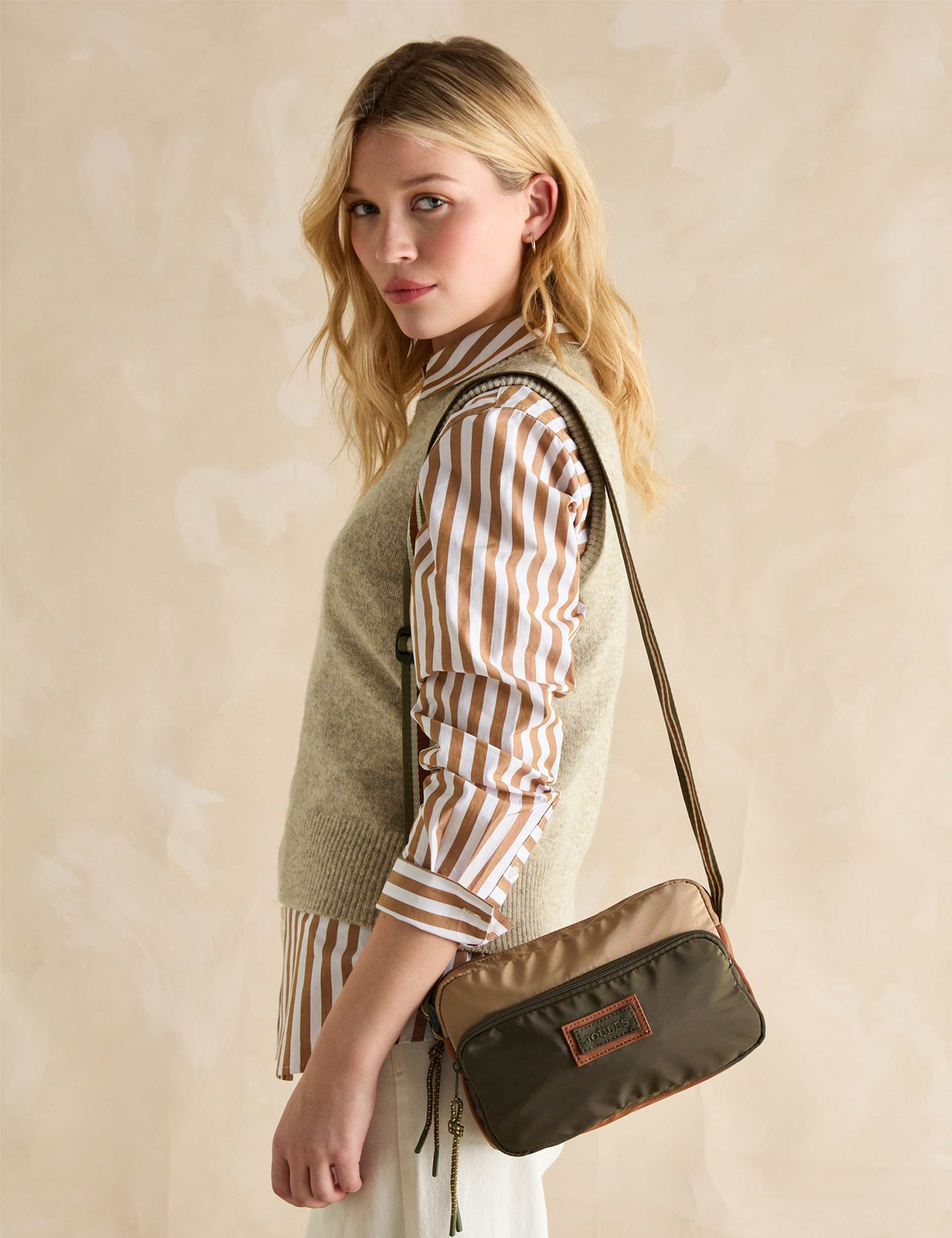 Colour Block Cross Body Bag