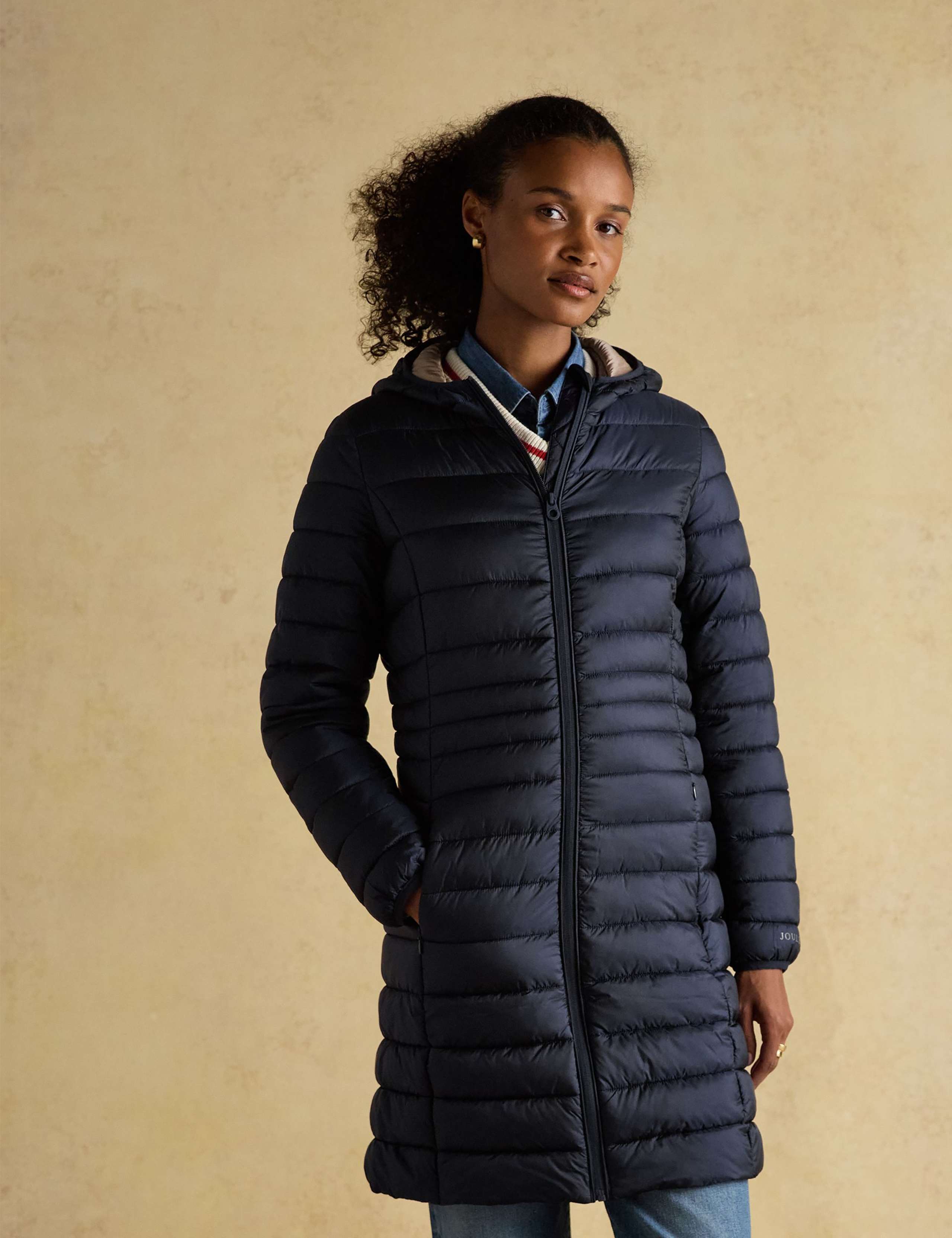 Showerproof Hooded Padded Puffer Coat