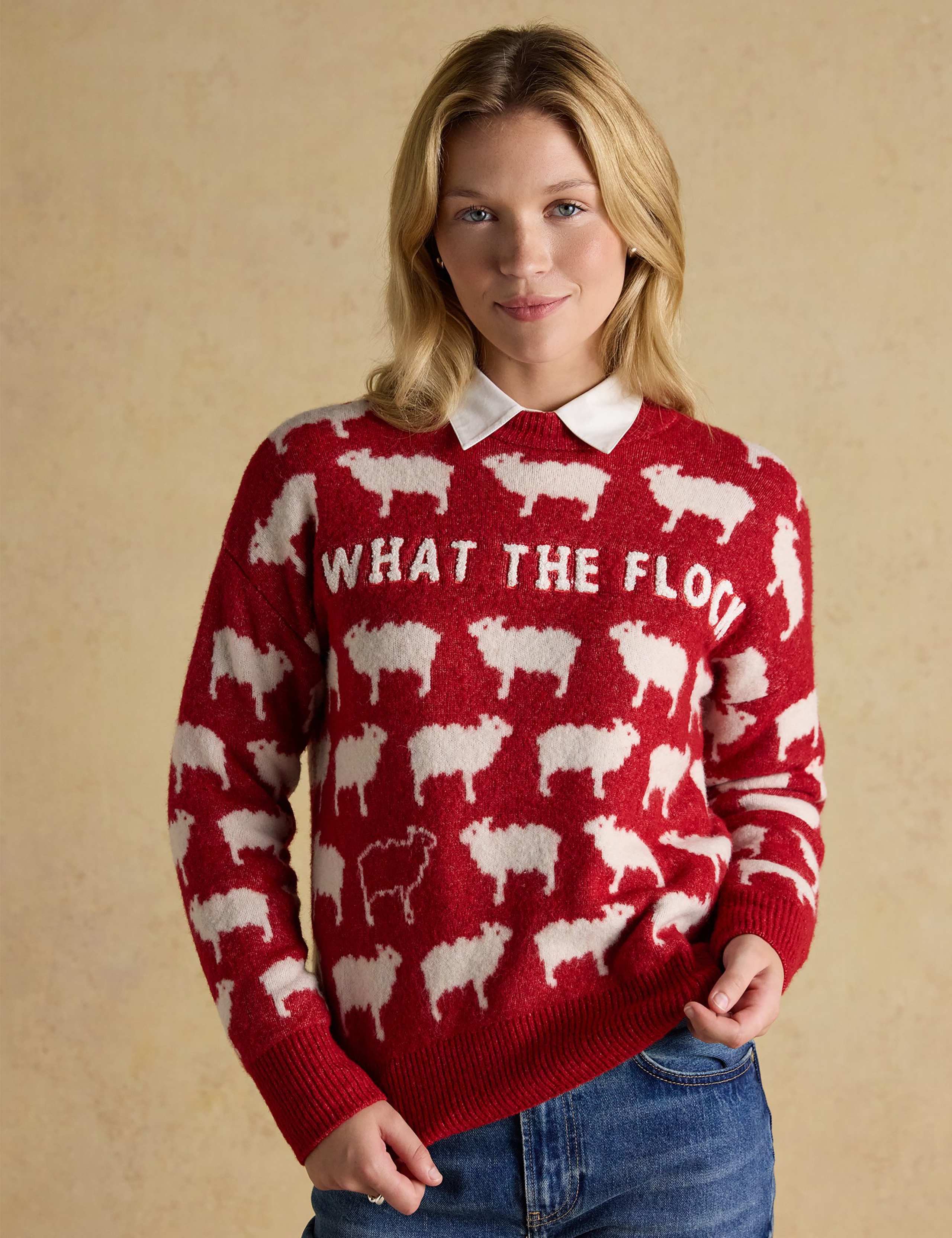 Animal Print Crew Neck Jumper