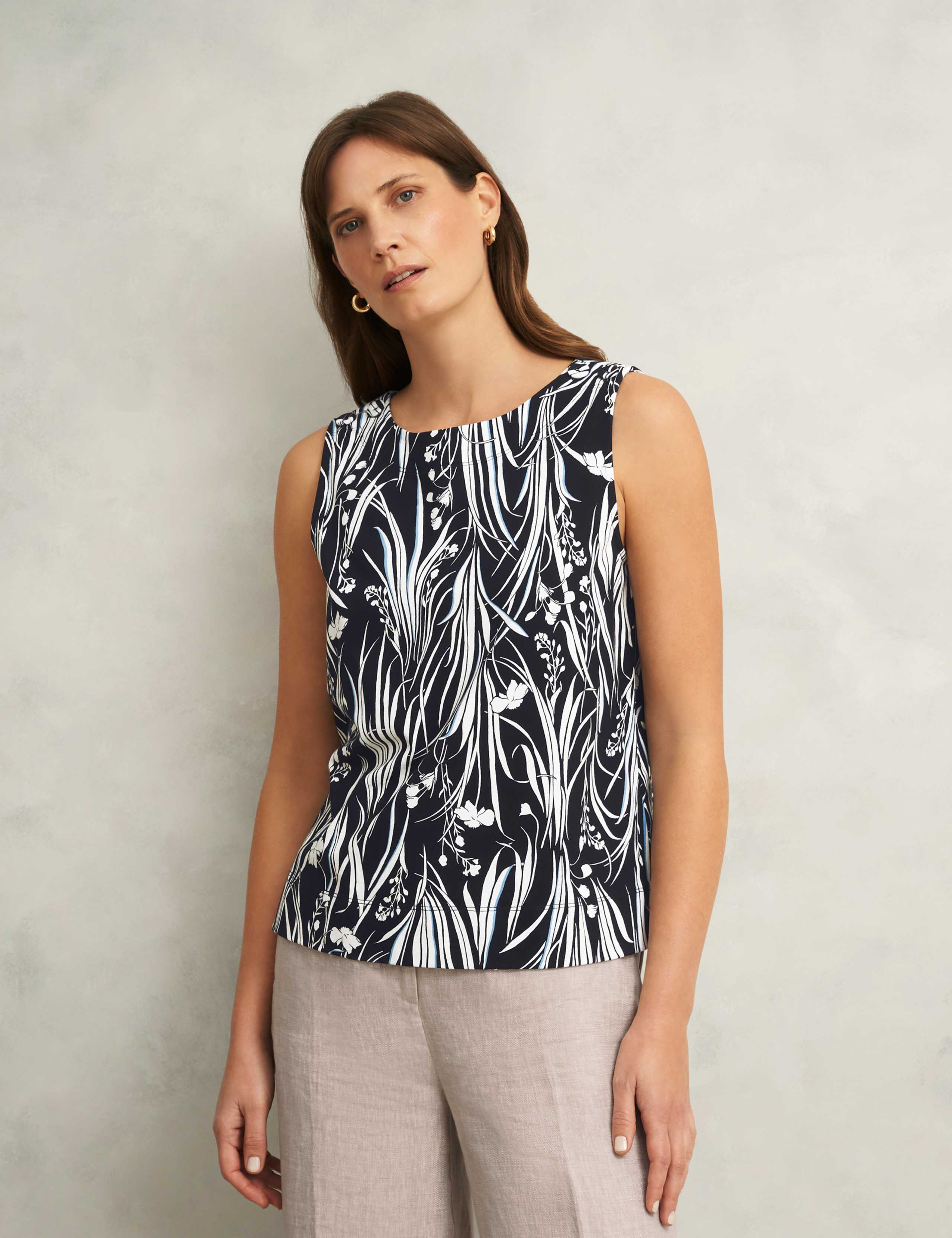 Pure Cotton Floral Blouse