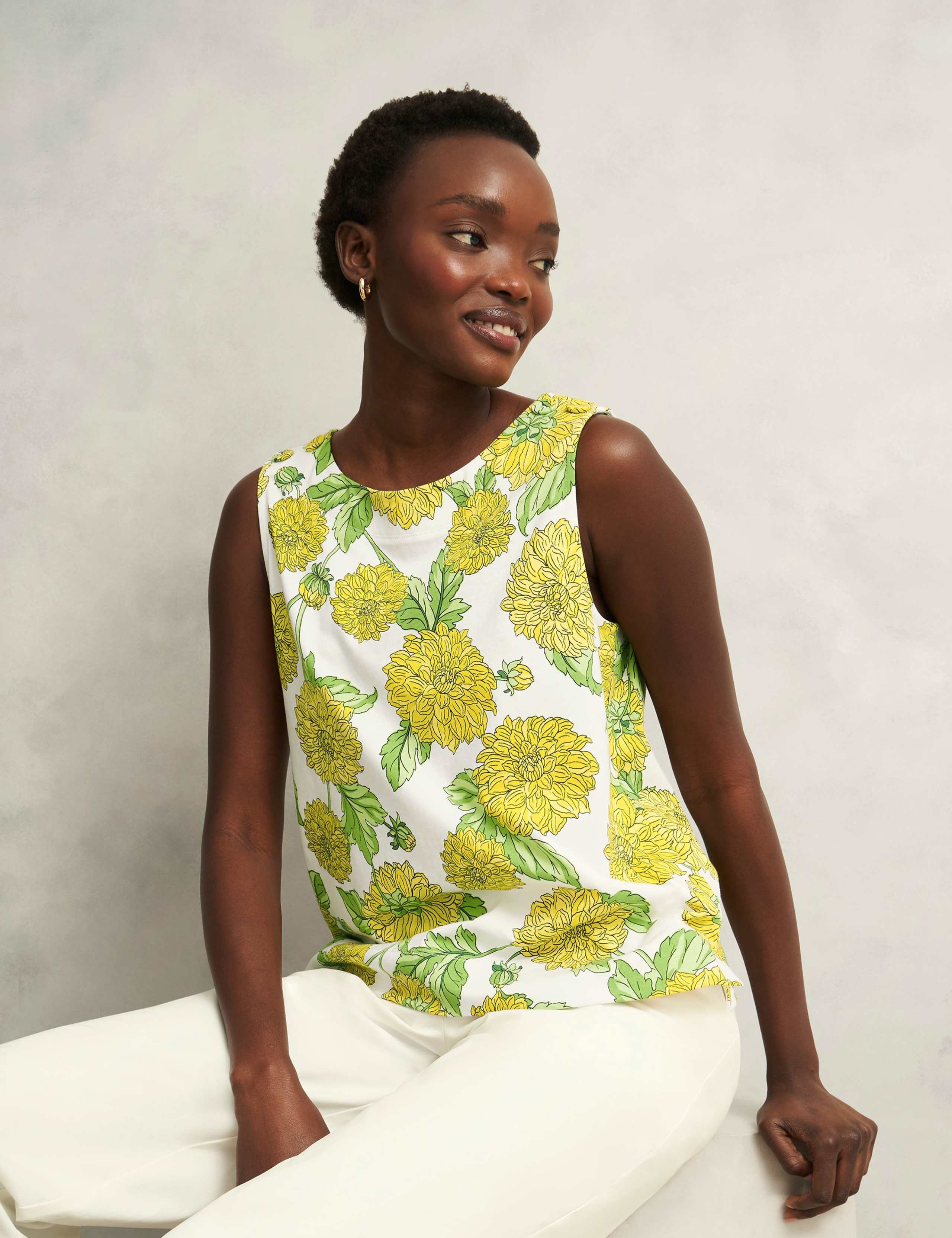 Pure Cotton Floral Blouse