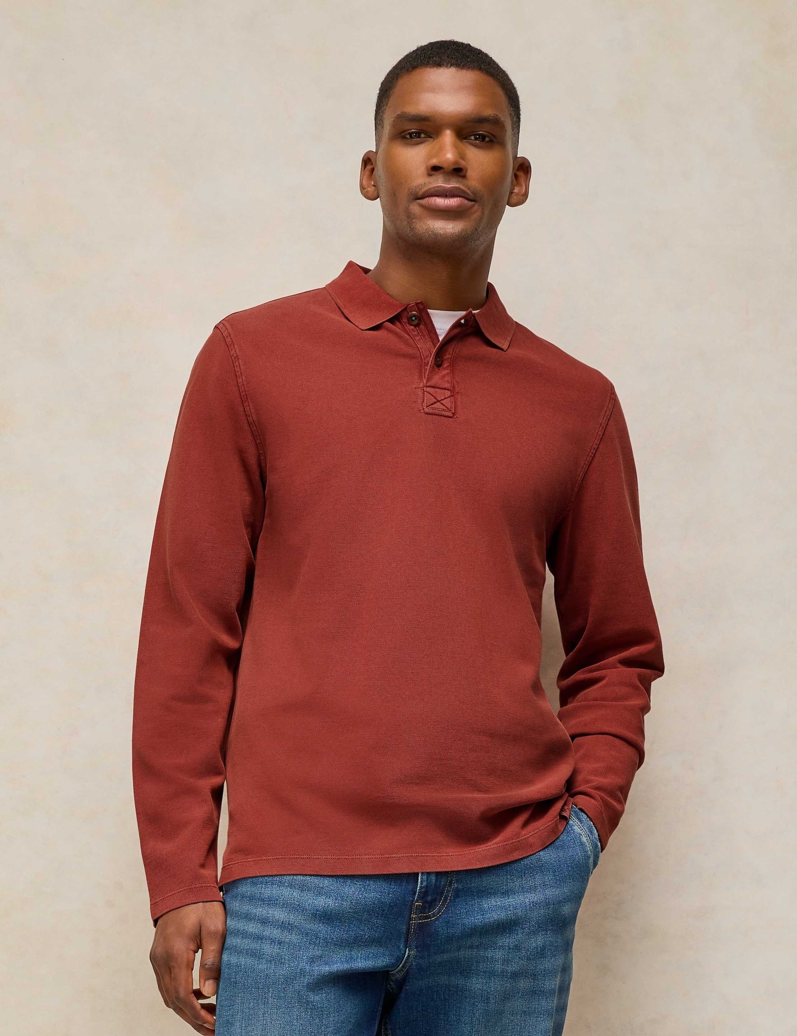 Pure Cotton Knitted Polo Shirt