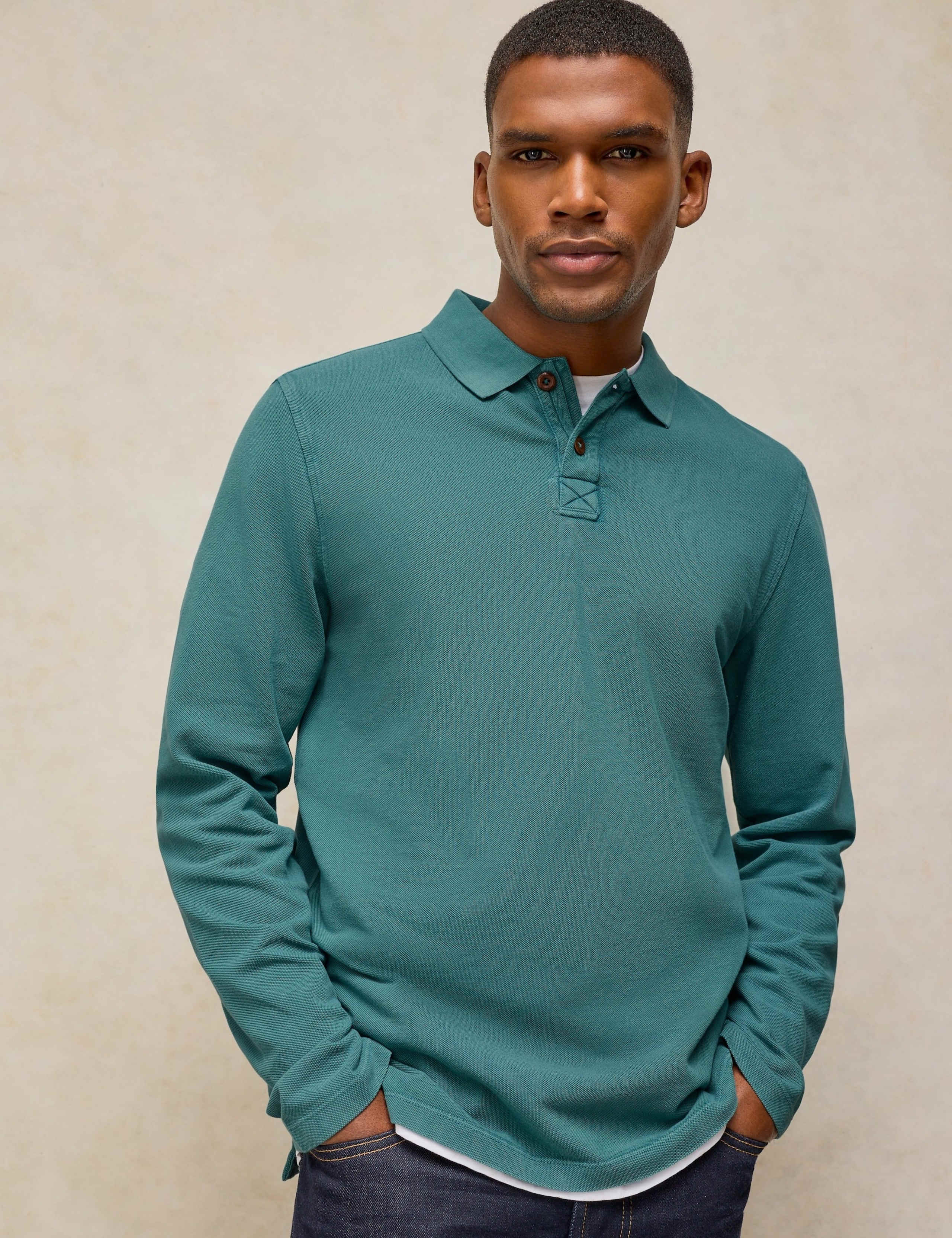 Pure Cotton Knitted Polo Shirt