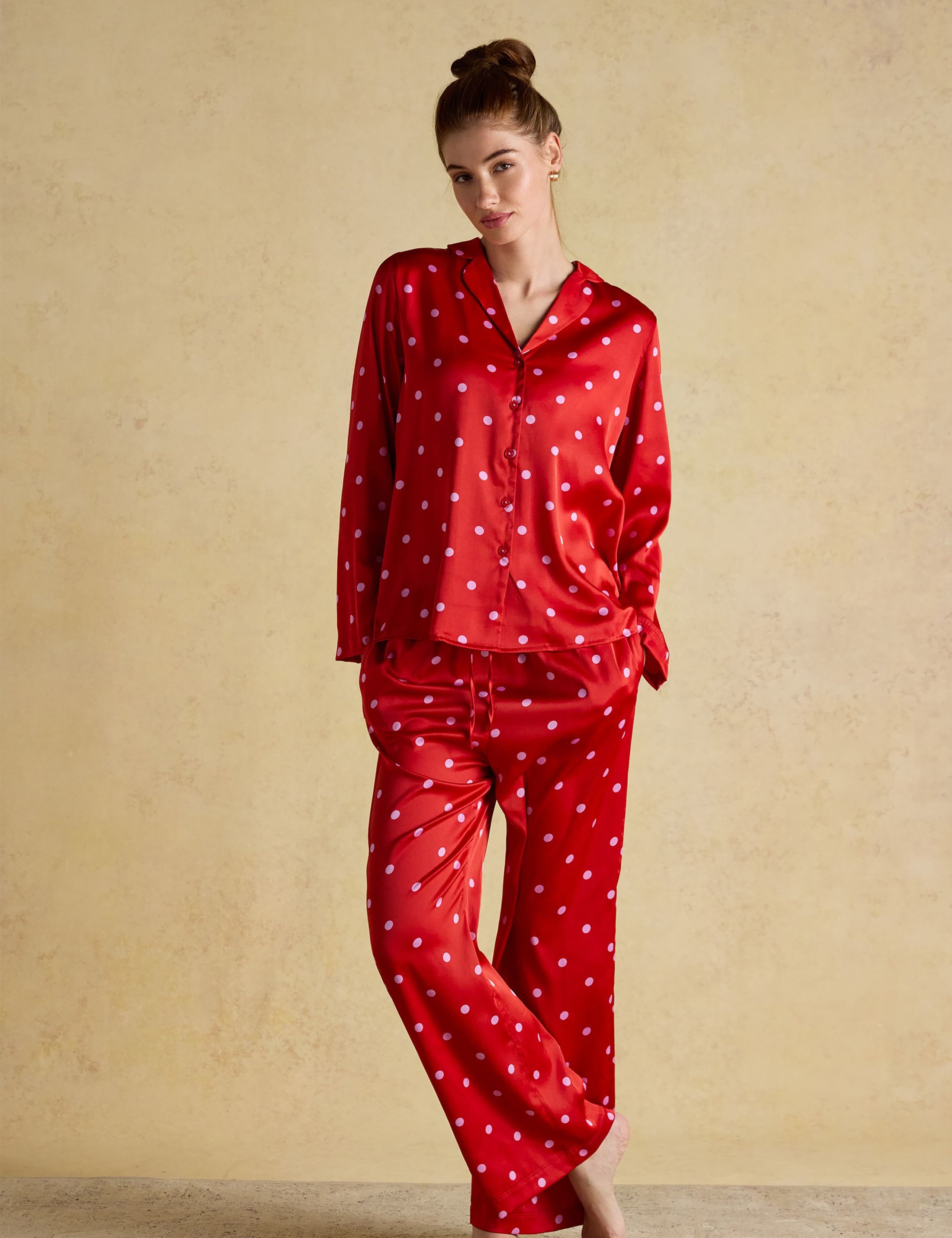 Satin Polka Dot Pyjama Set