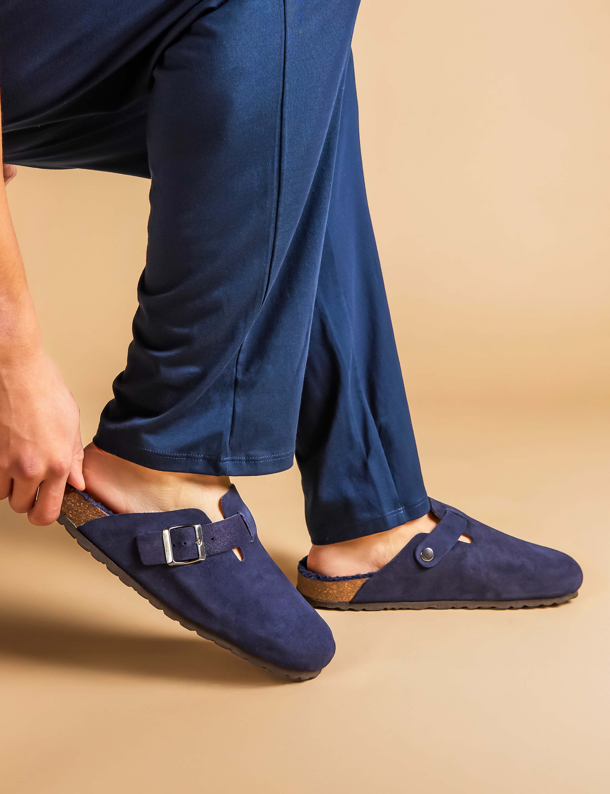 Suede Mule Slippers