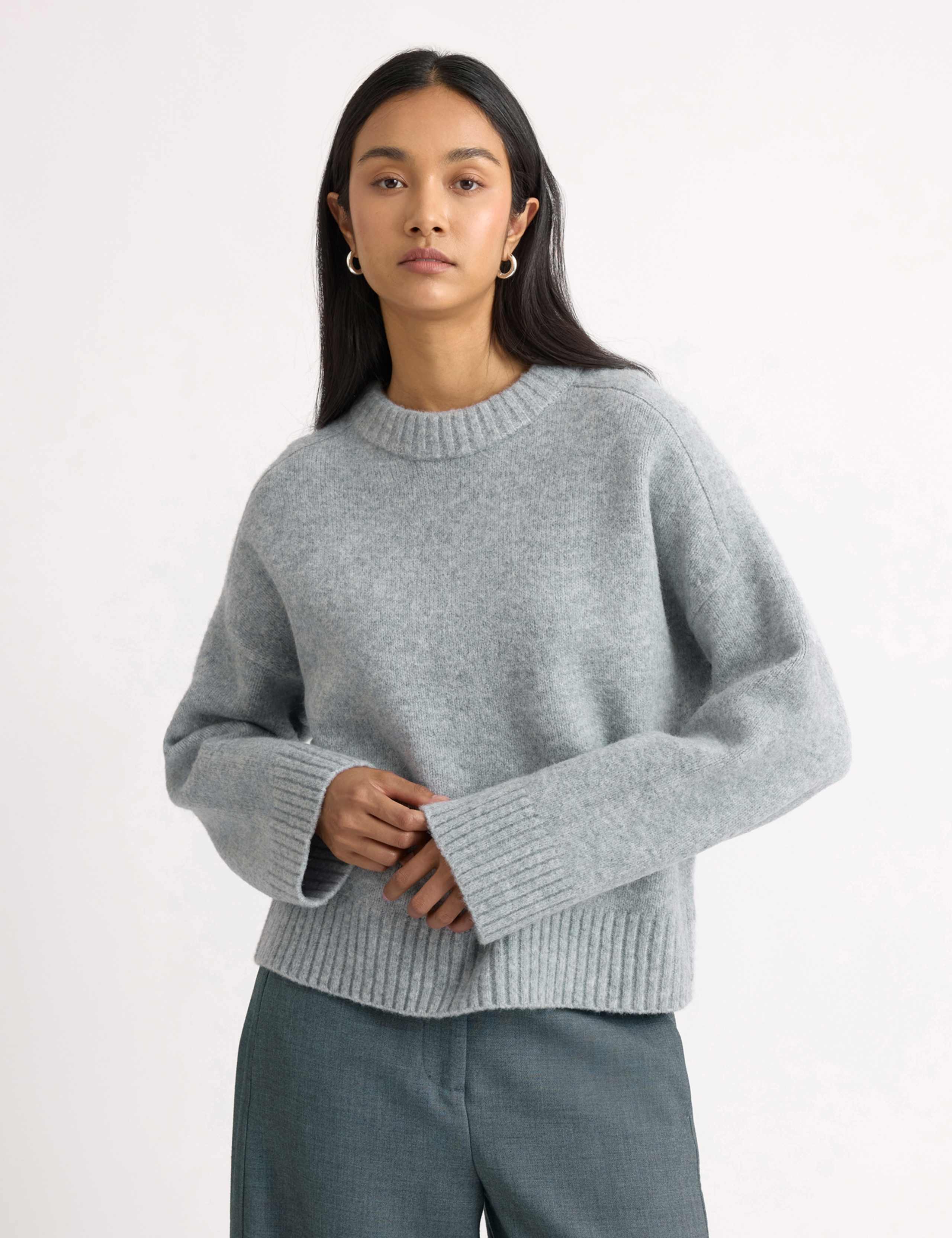 Raglan Sleeve Jumper with Wool
