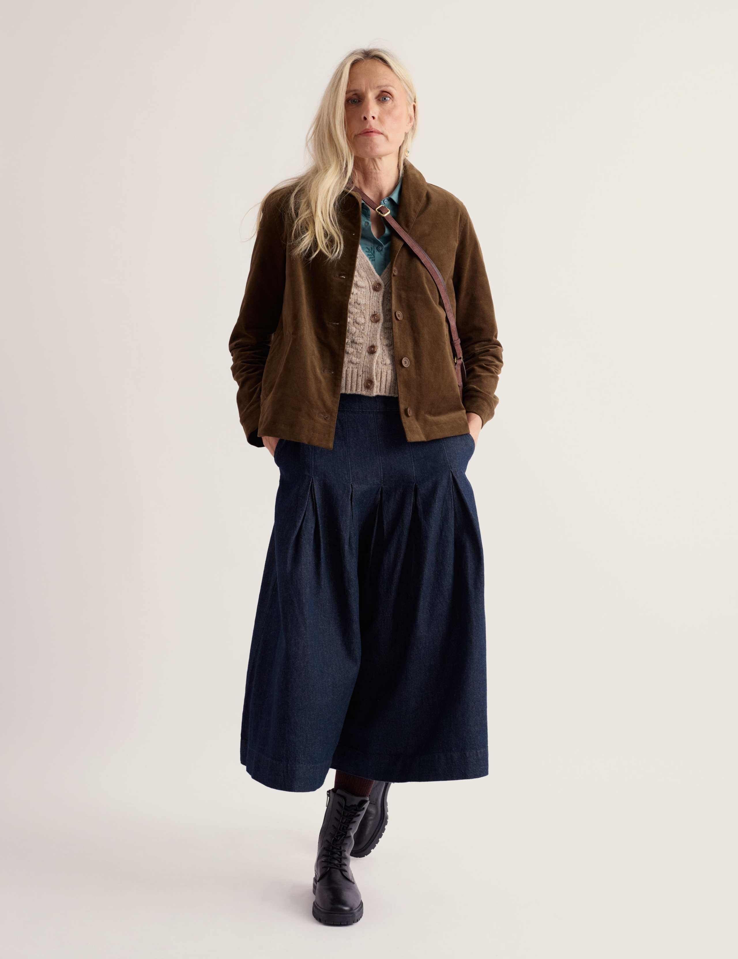 Cotton Rich Collared Short Jacket