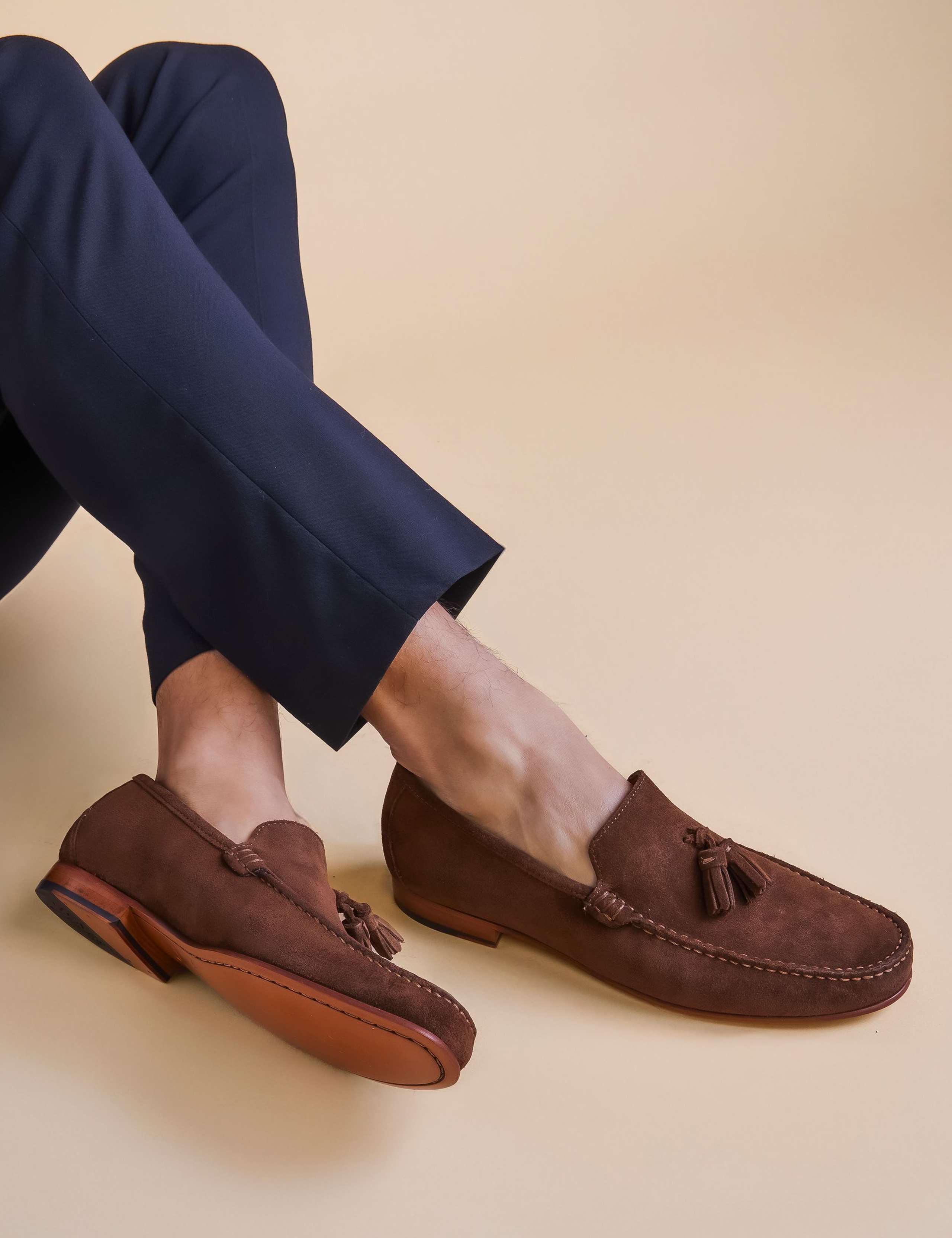 Suede Slip-On Loafers