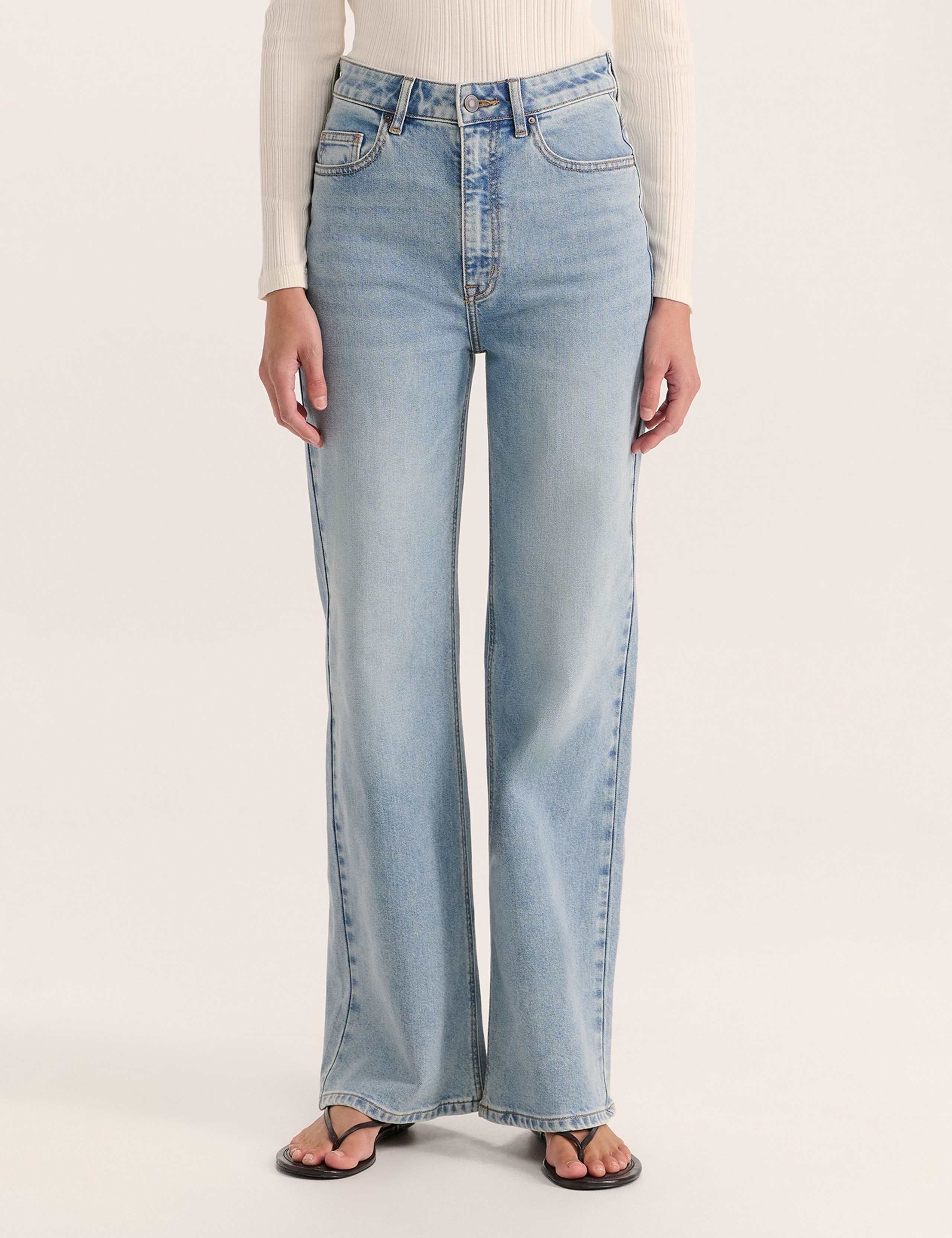 High Waisted Wide Leg Jeans