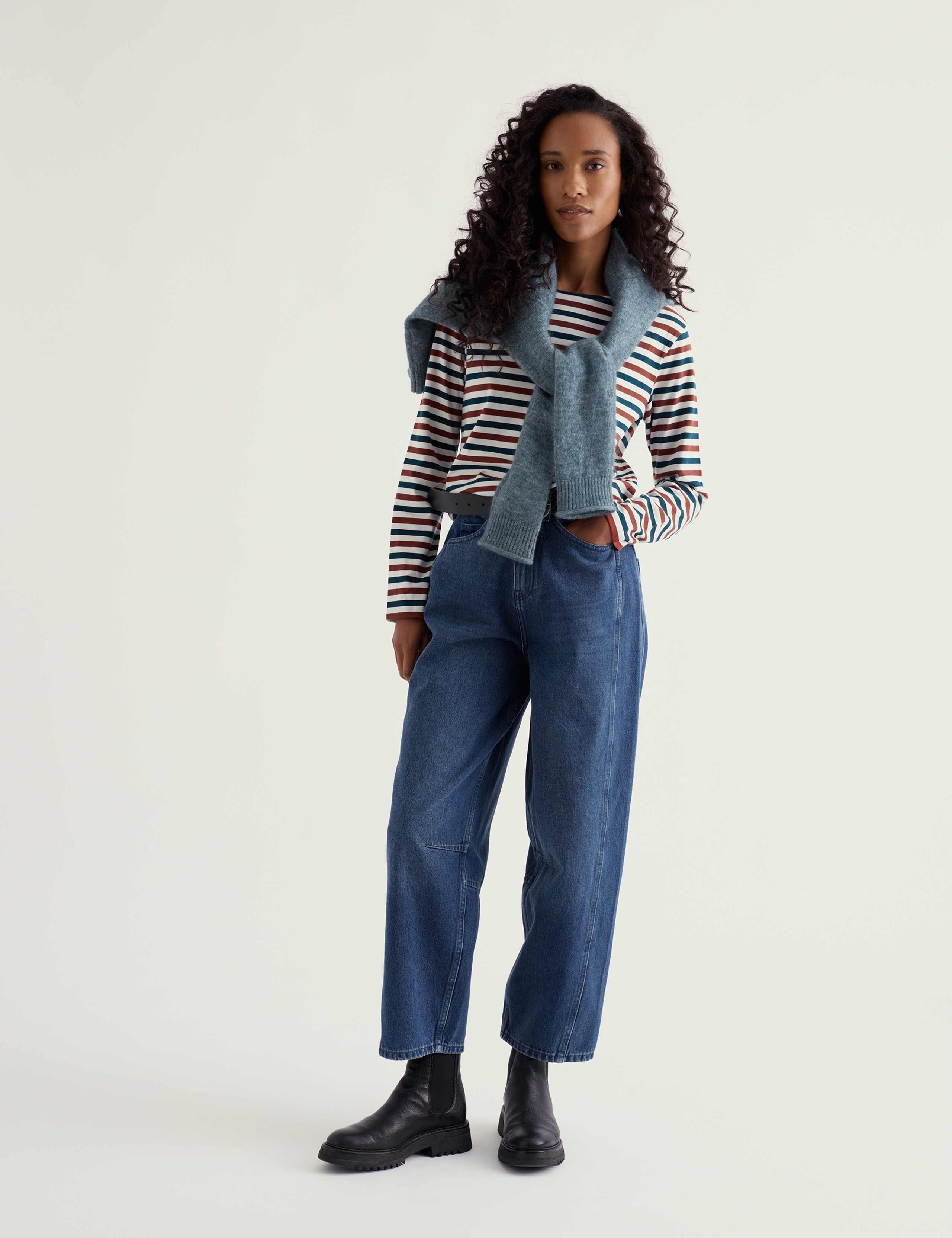 Pure Cotton Striped Relaxed Shirt