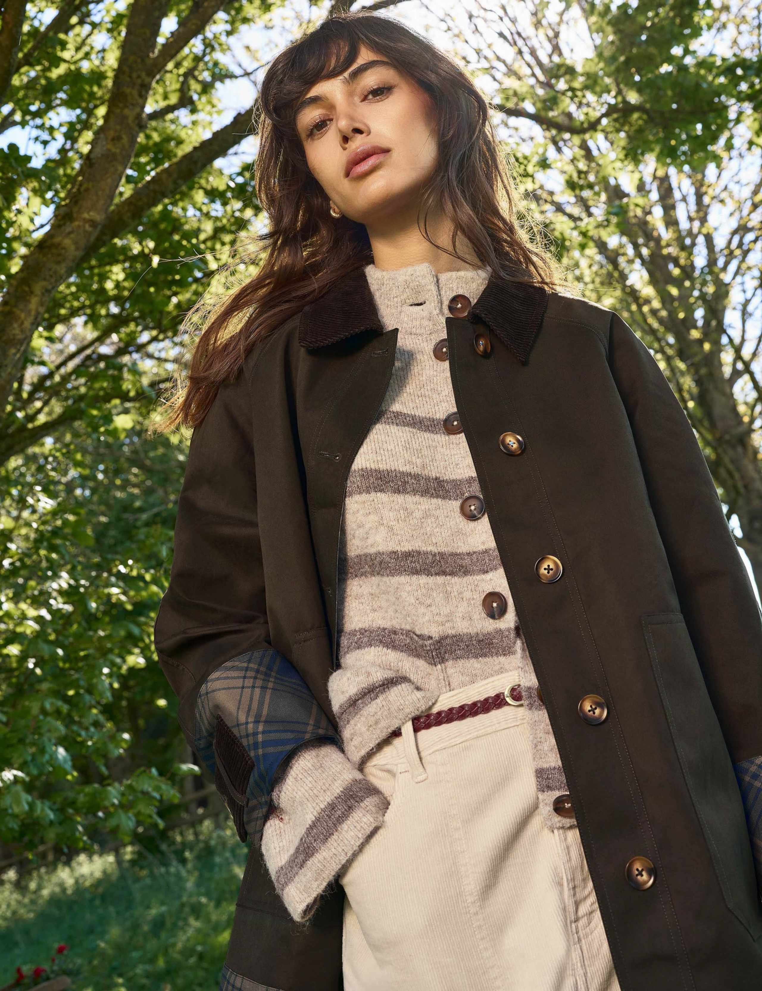 Reversible Checked Collared Jacket