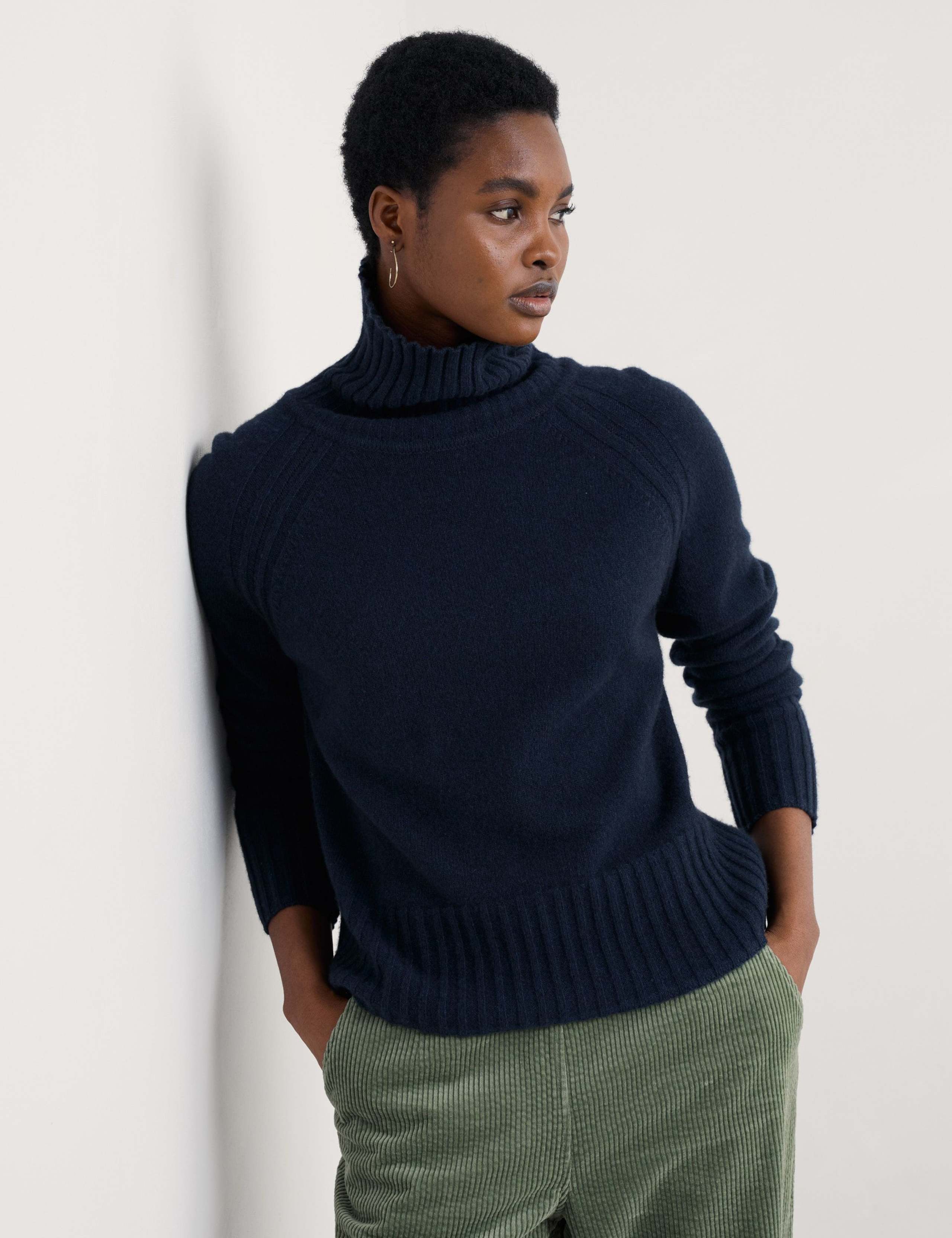 Wool Rich Roll Neck Jumper