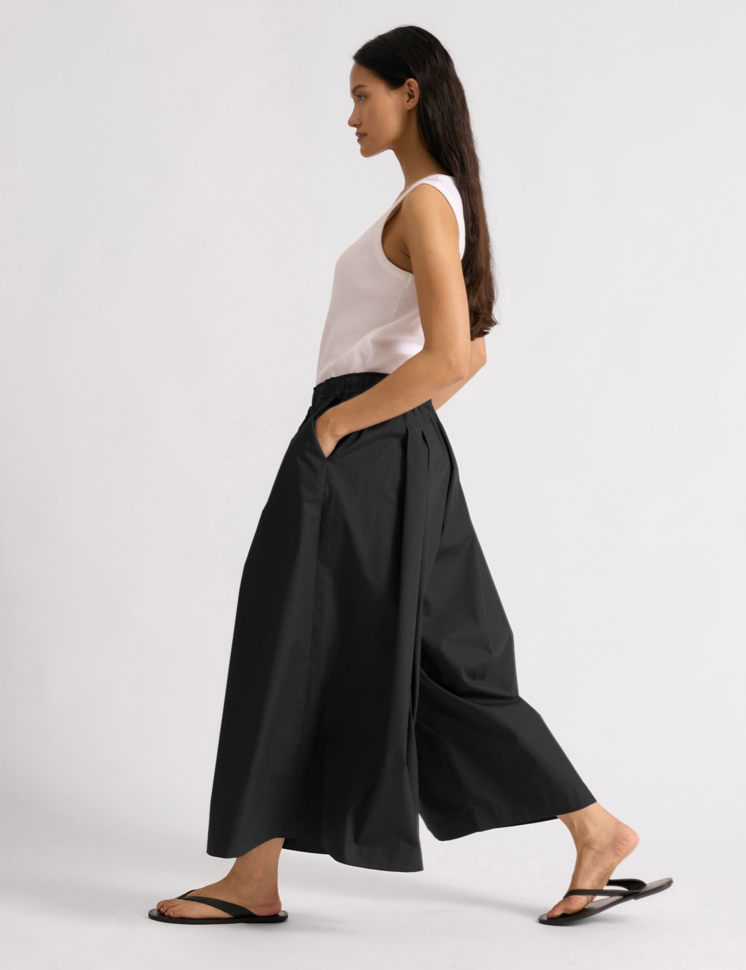 Pure Cotton Drawstring Culottes