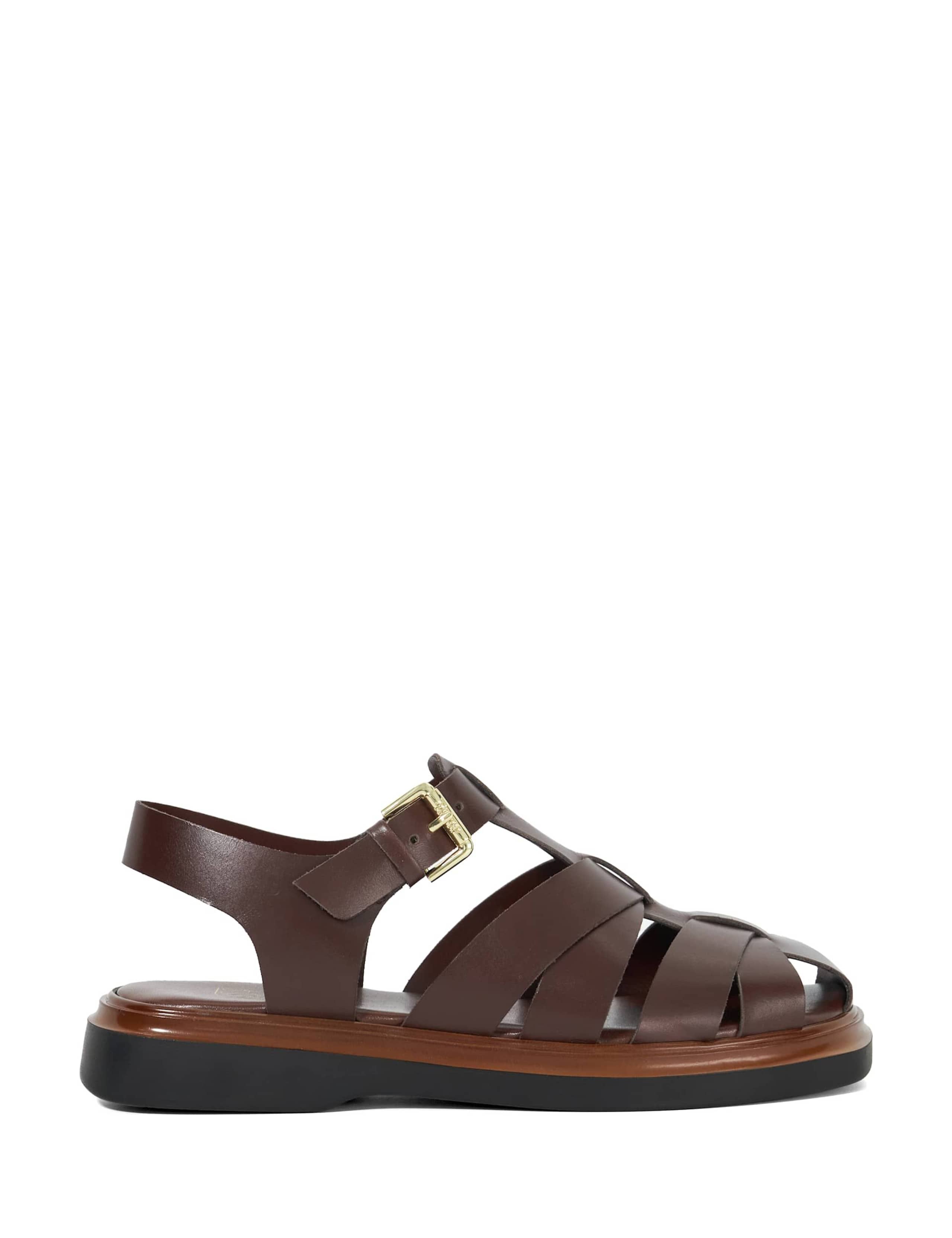 Leather Ankle Strap Fisherman Sandlas