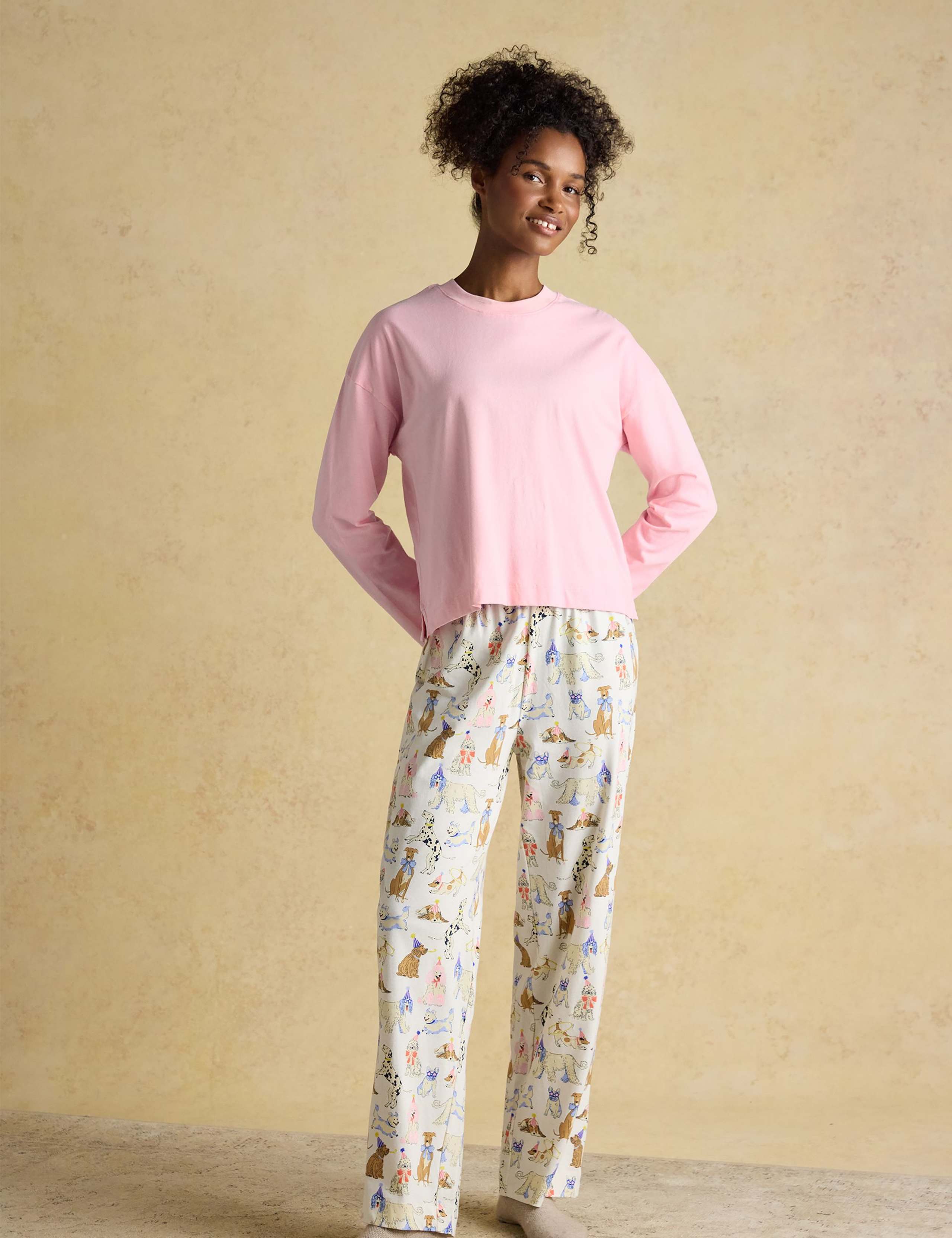 Pure Cotton Dog Print Pyjama Set