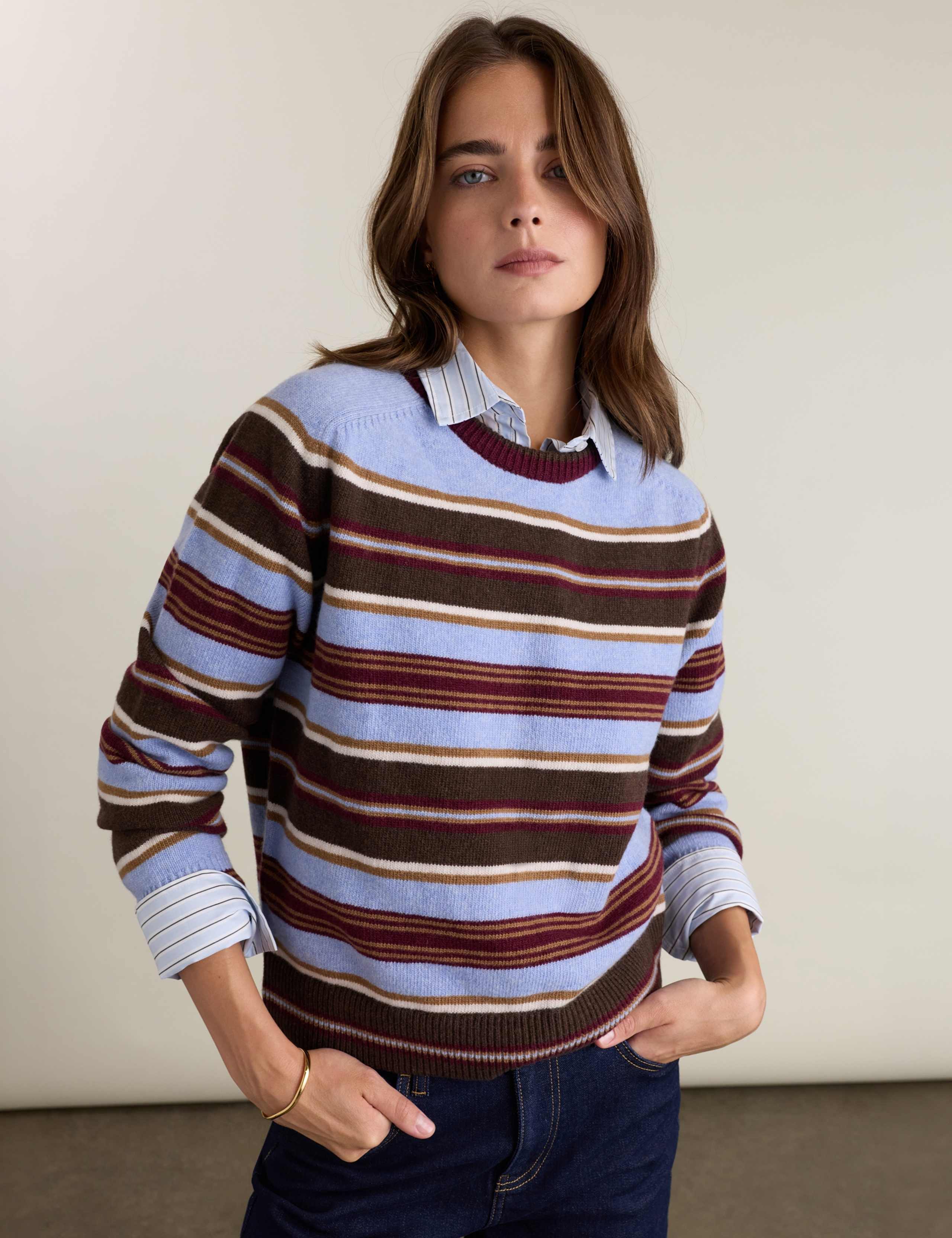 Wool Rich Striped Jumper