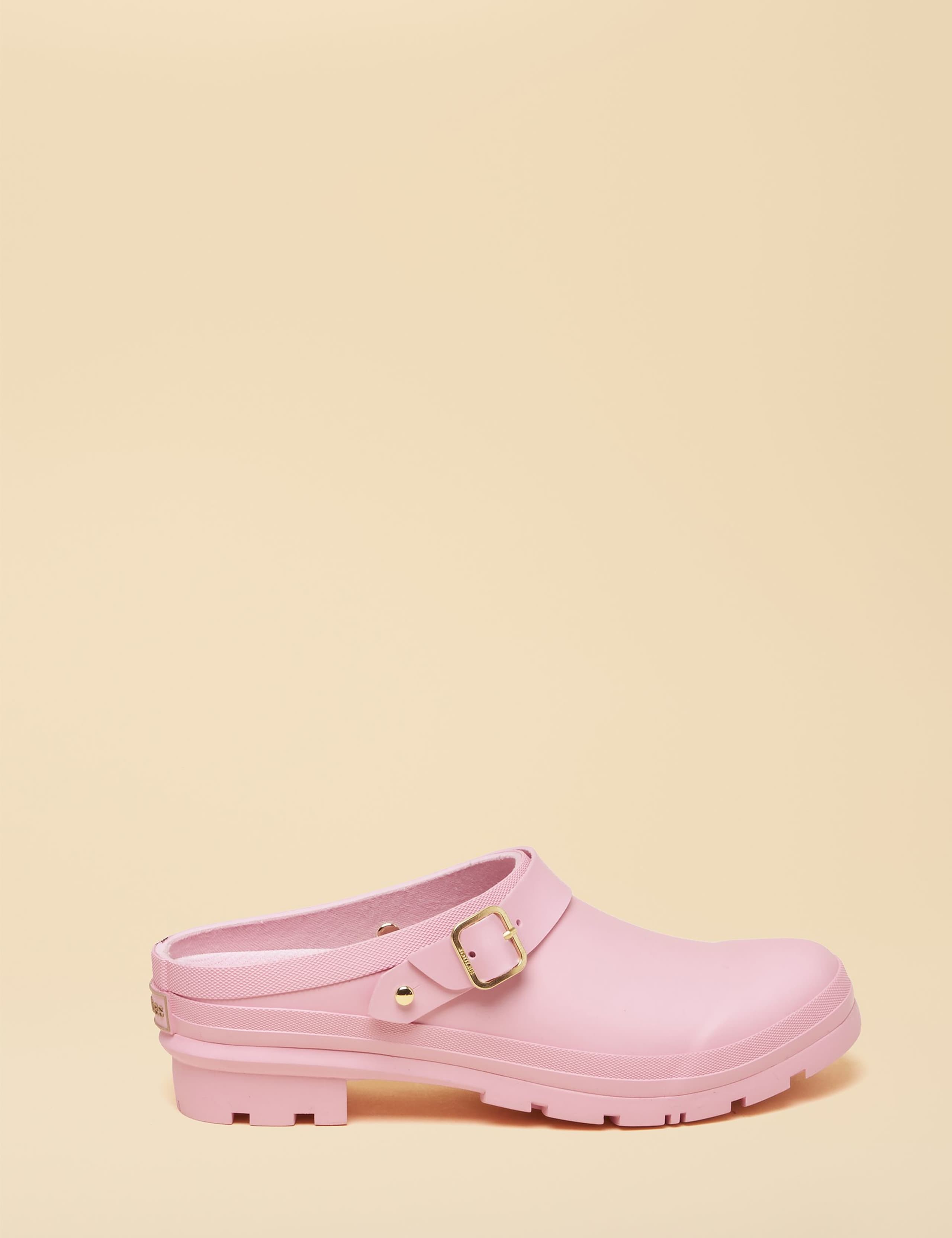 Buckle Block Heel Clogs