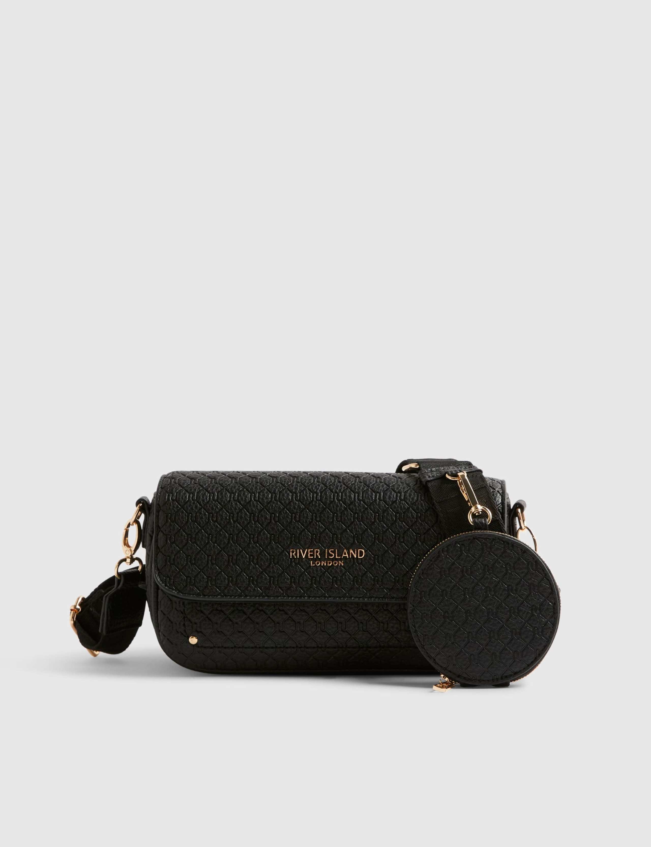 Monogram Print Cross Body Bag