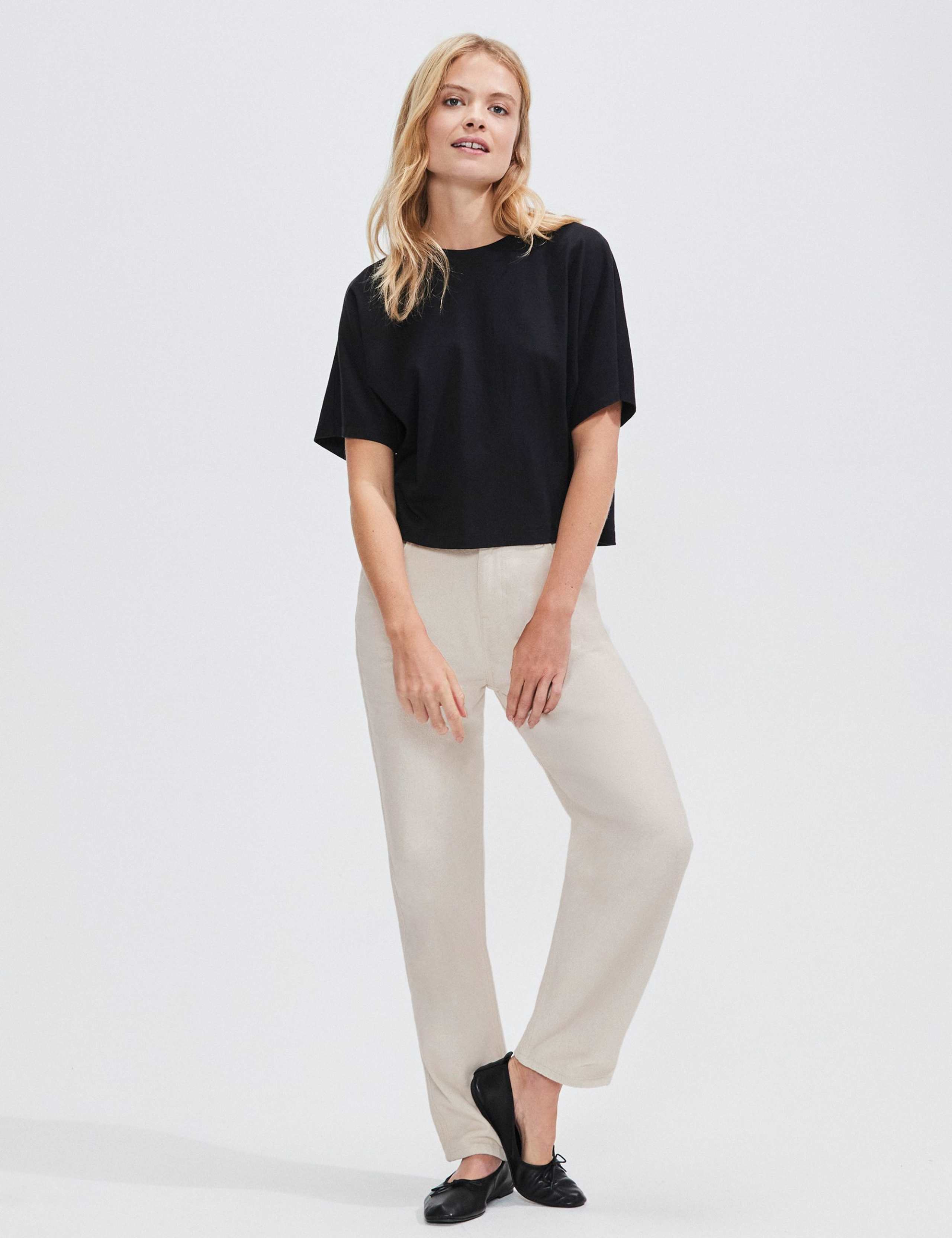 High Waisted Straight Leg Jeans