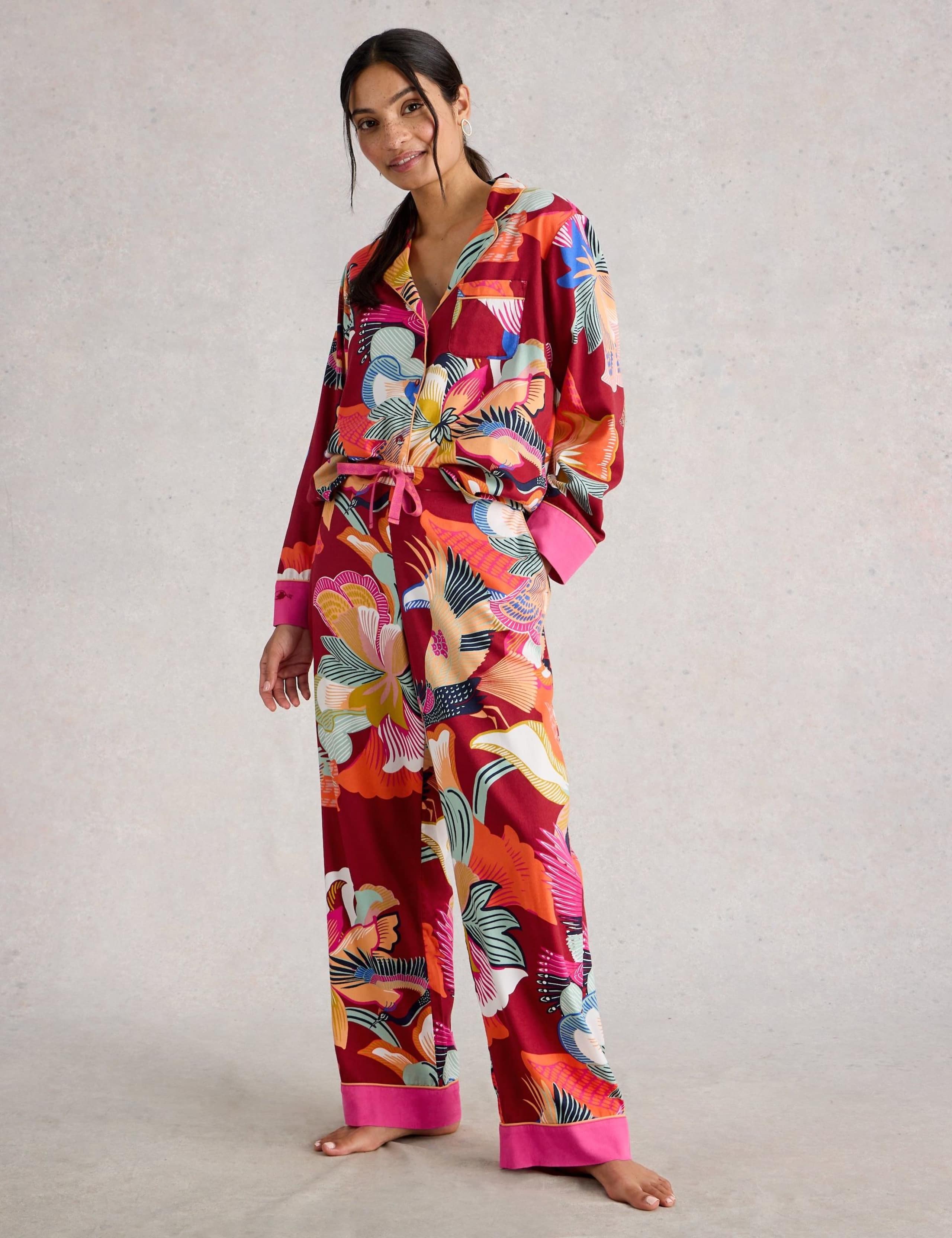 Cotton Rich Floral Pyjama Bottoms