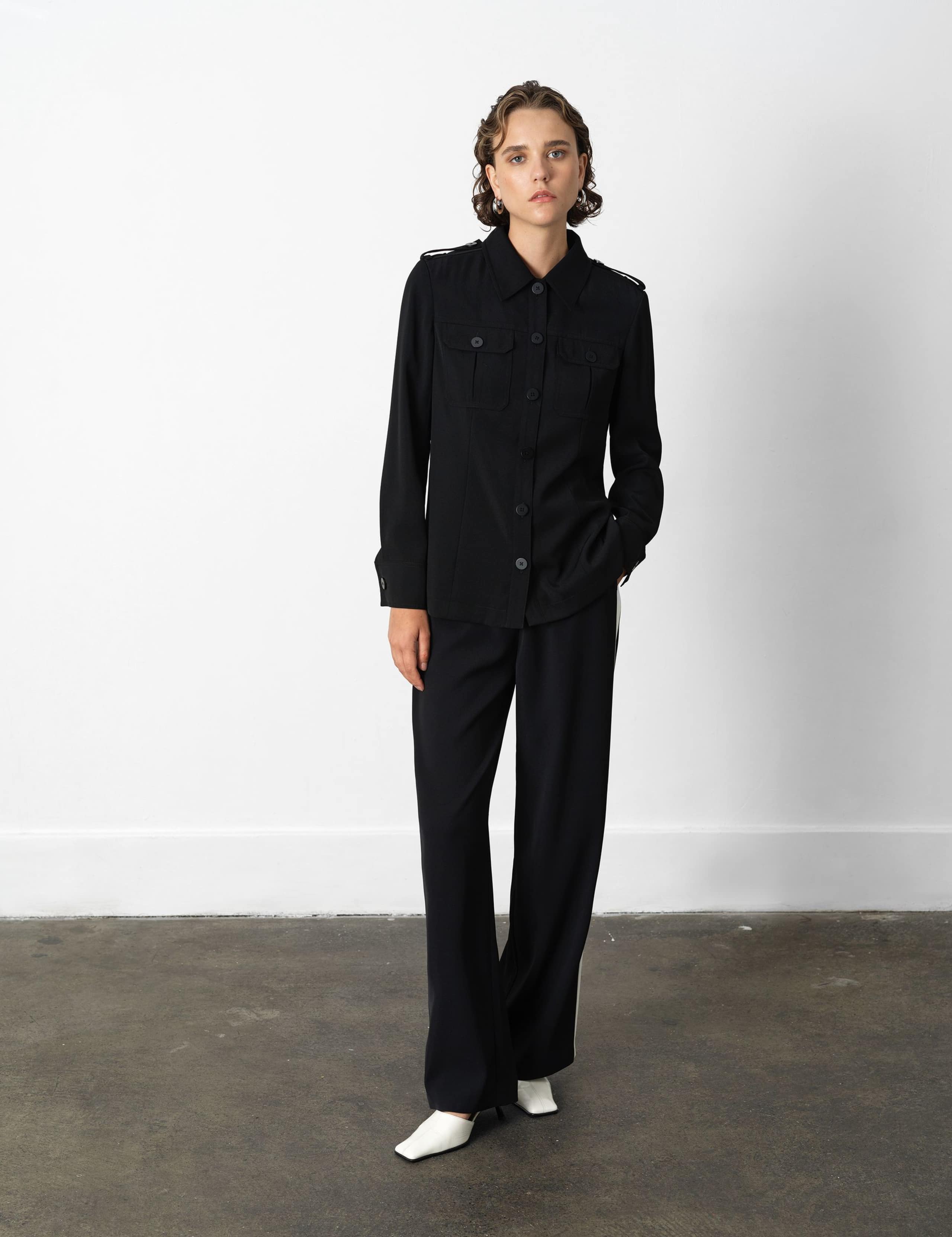 Collared Utility Tailored Jacket