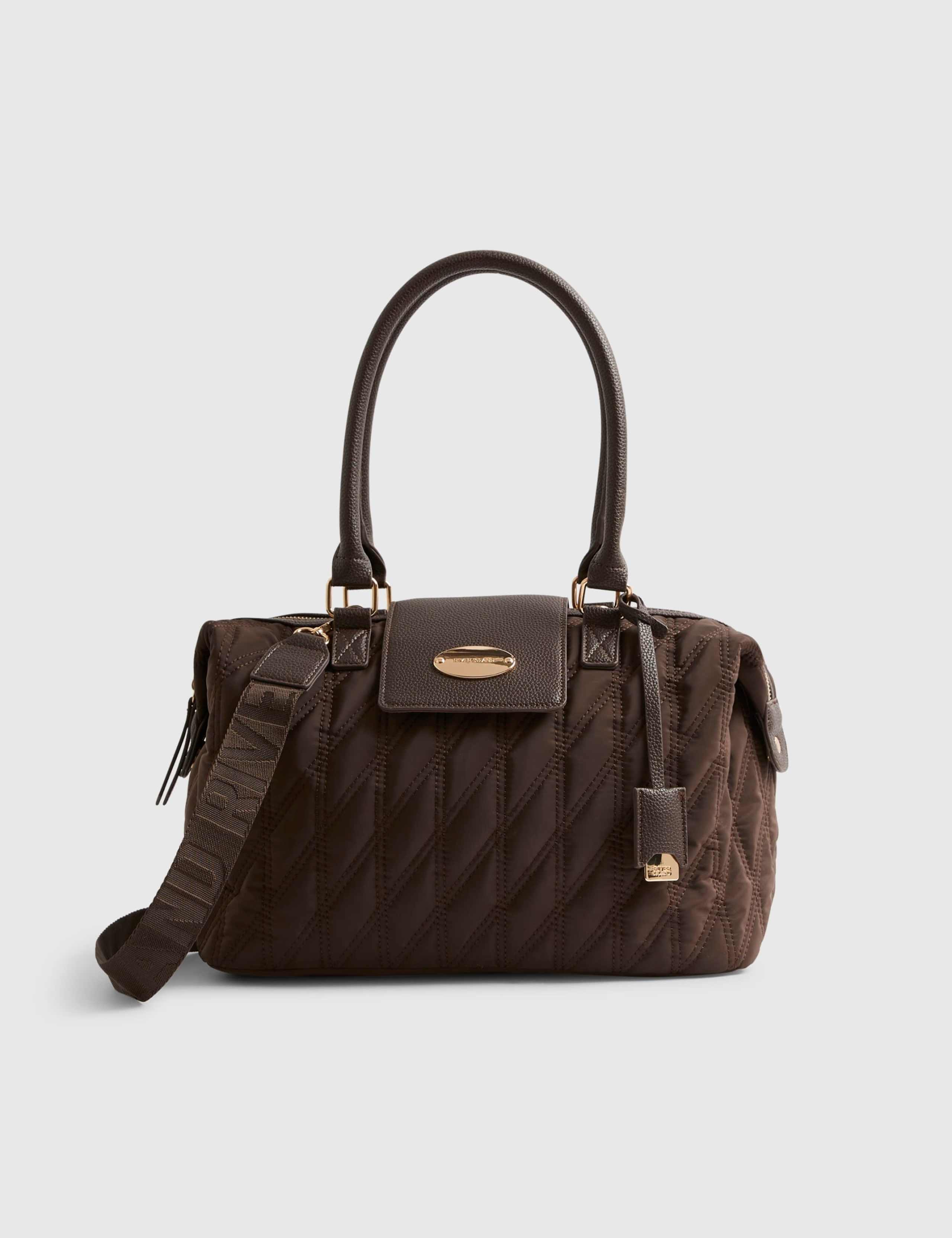 Quilted Top Handle Weekend Bag