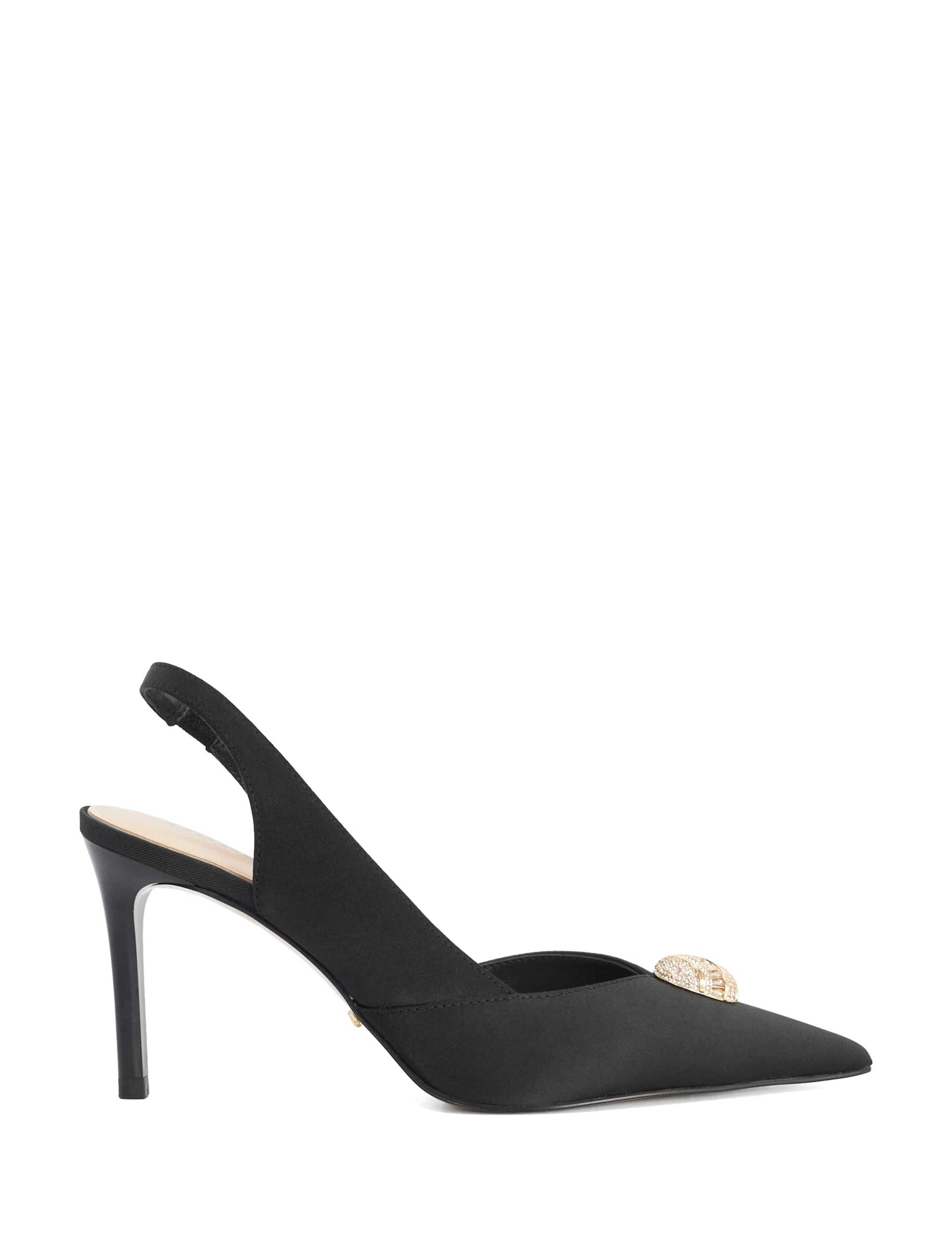Diamante Stiletto Heel Slingback Shoes