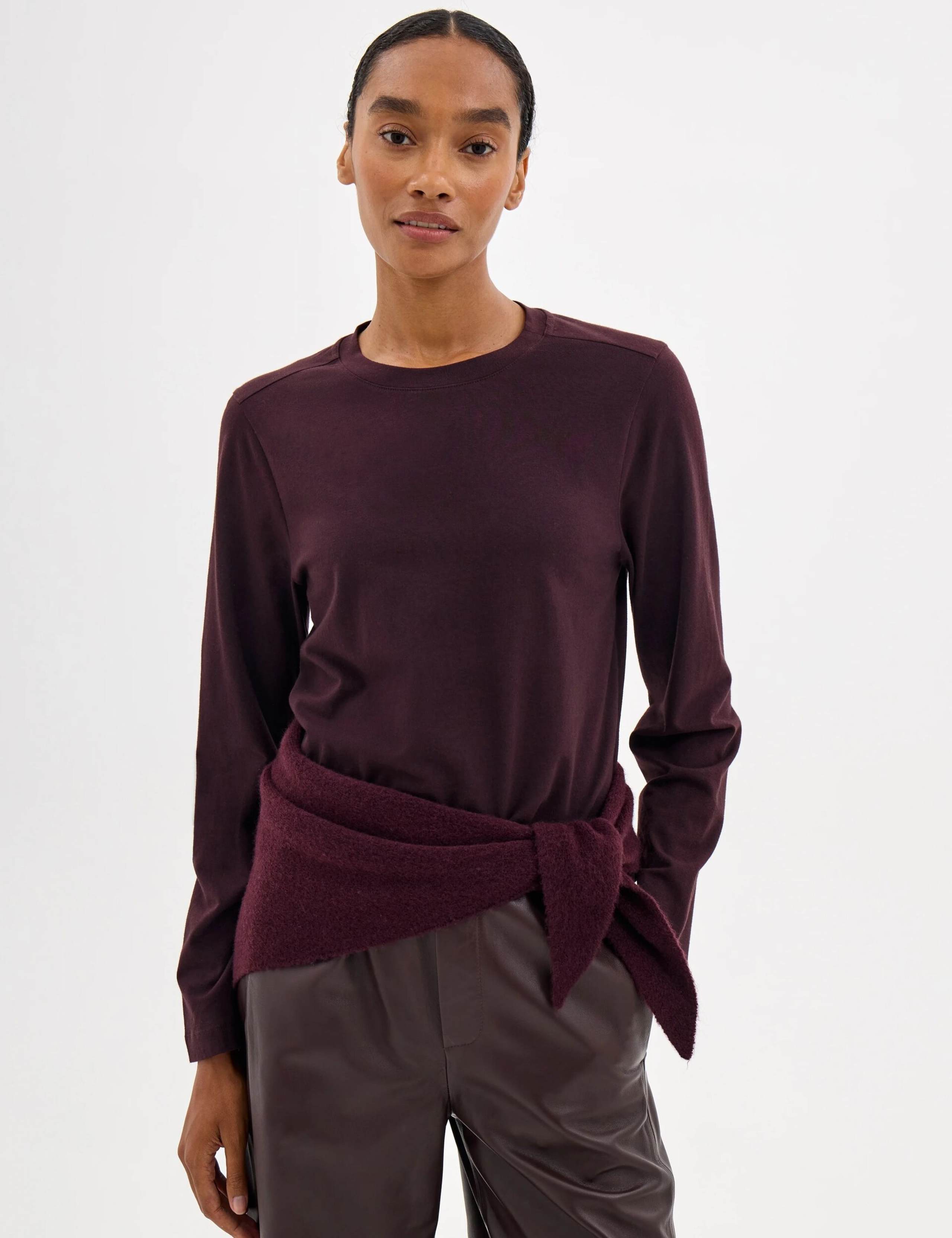 Pure Cotton Slim Fit Long Sleeve T-Shirt
