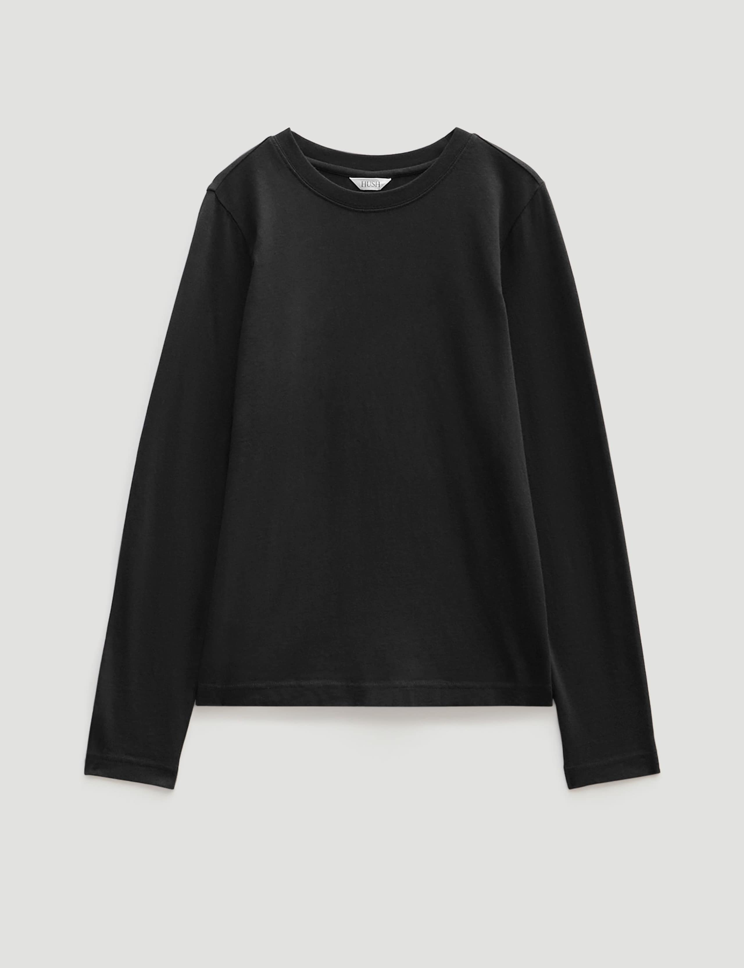 Pure Cotton Slim Fit Long Sleeve T-Shirt