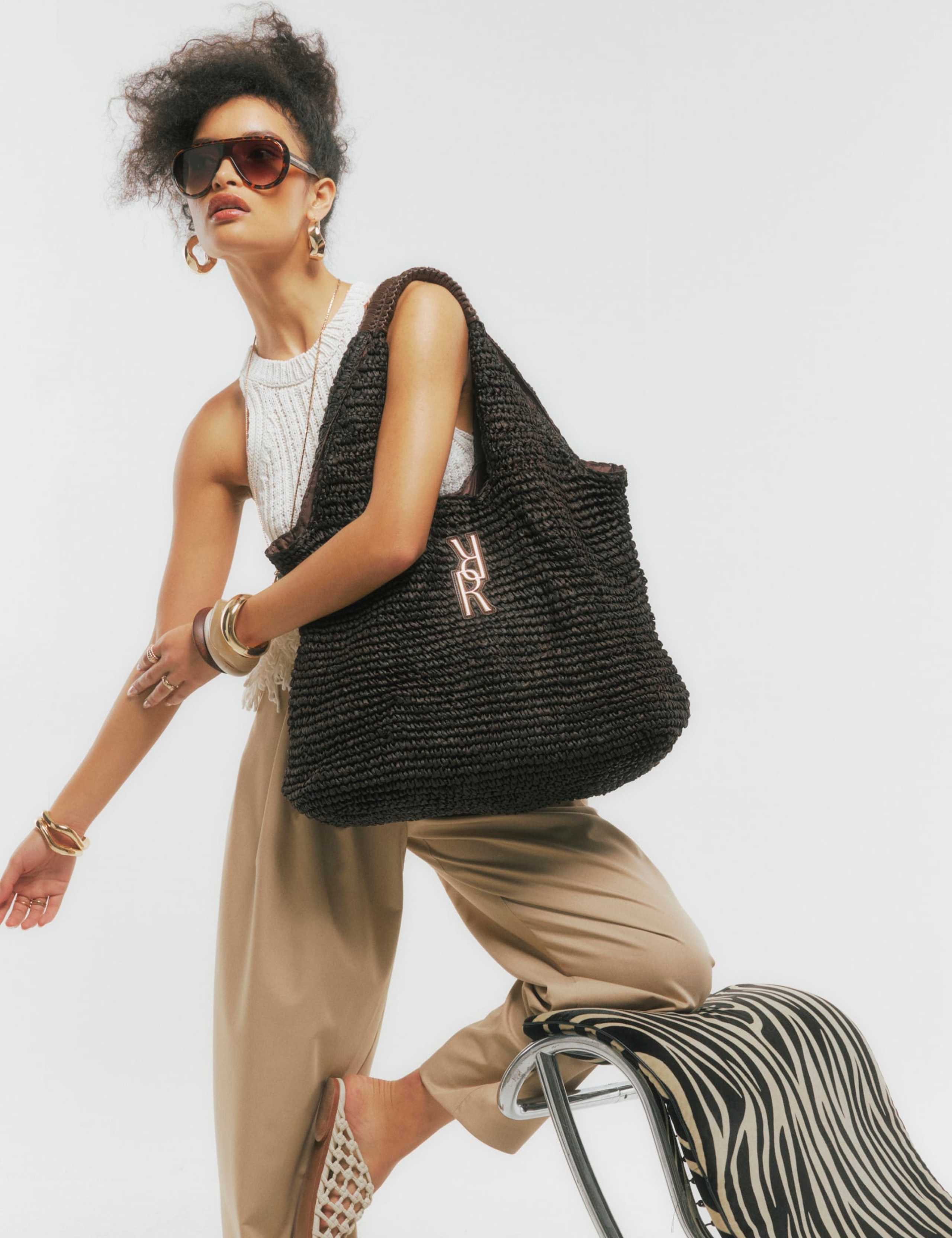 Raffia Shoulder Bag