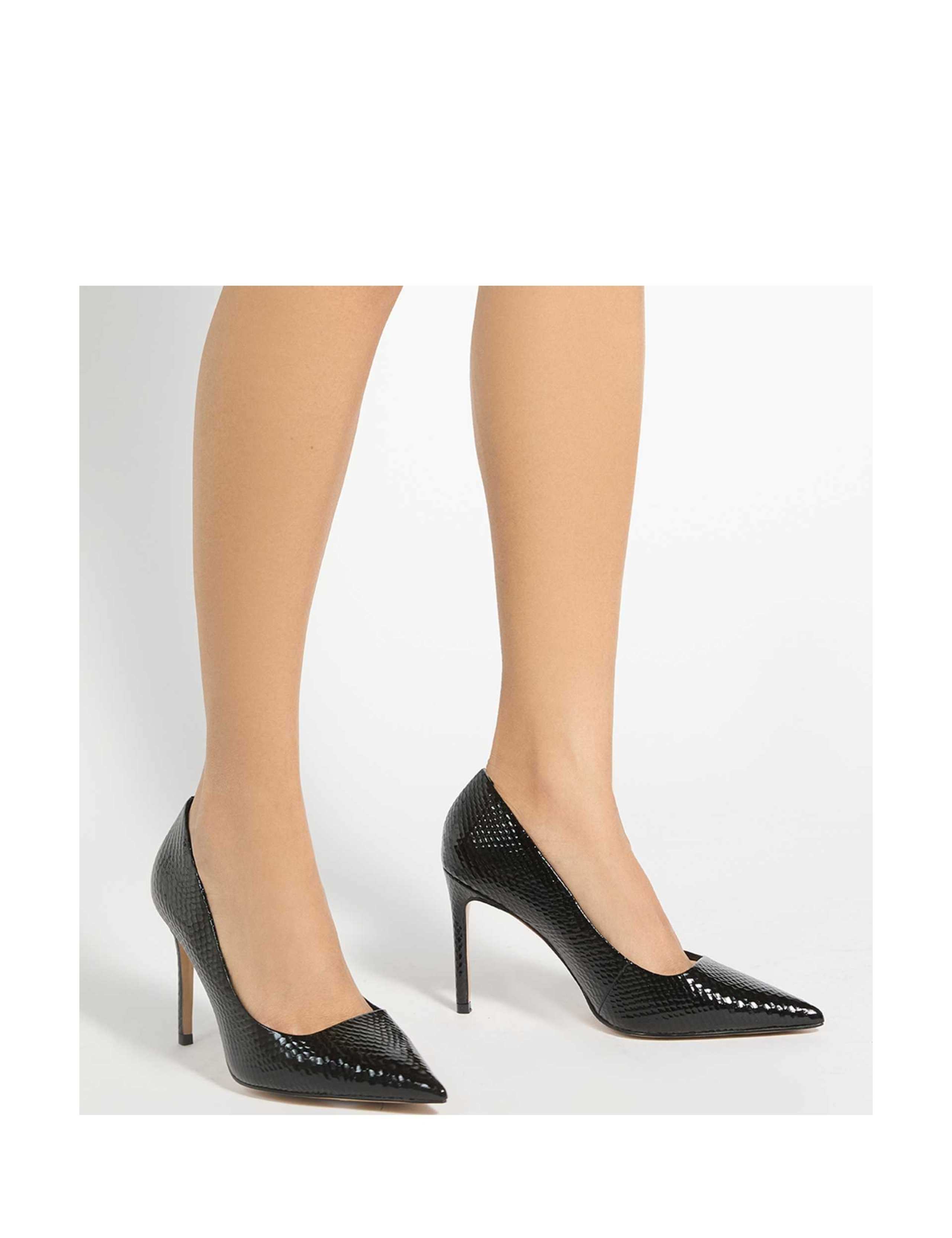 Animal Print Stiletto Heel Court Shoes