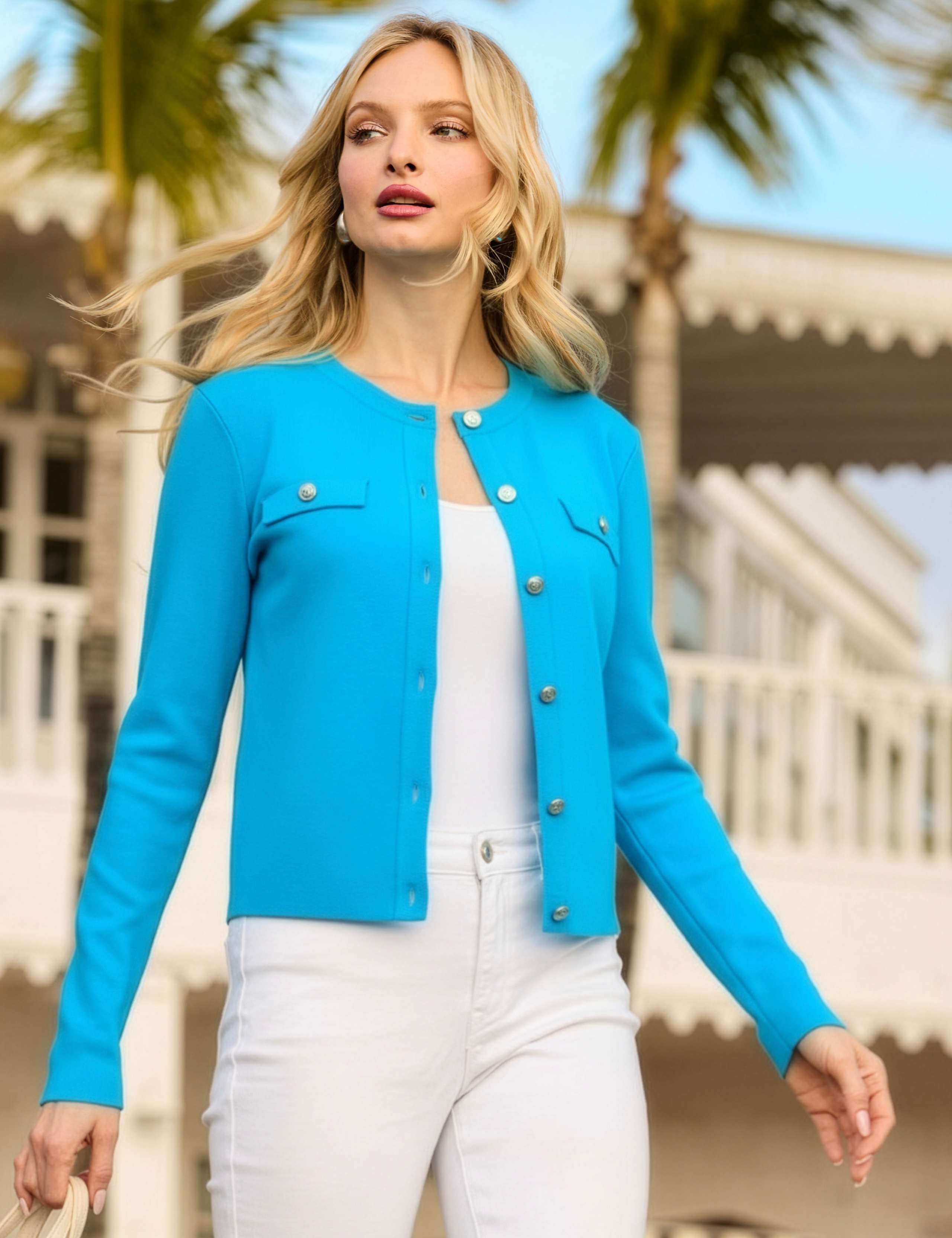 Premium Knit Button Front Cardigan