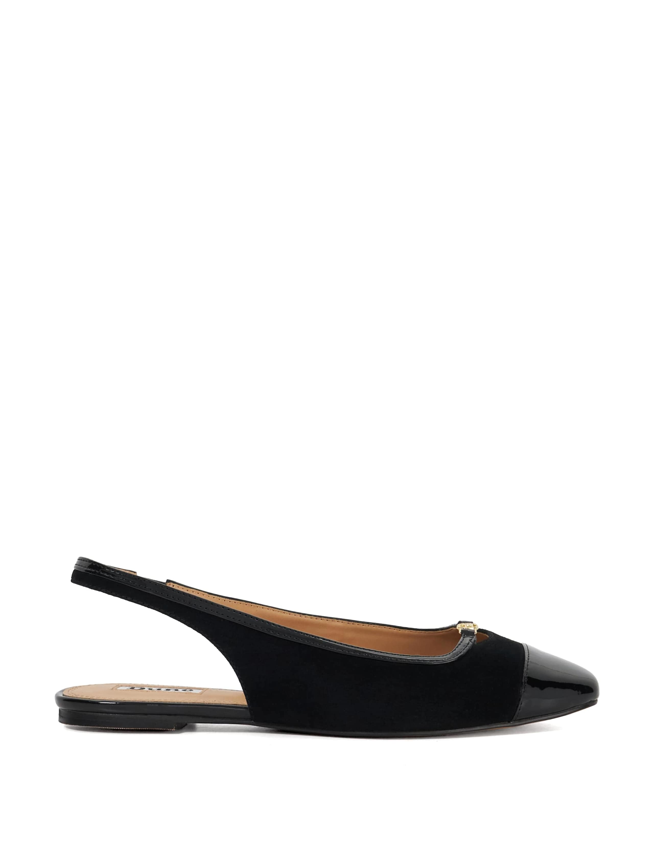 Suede Flat Slingback Shoes