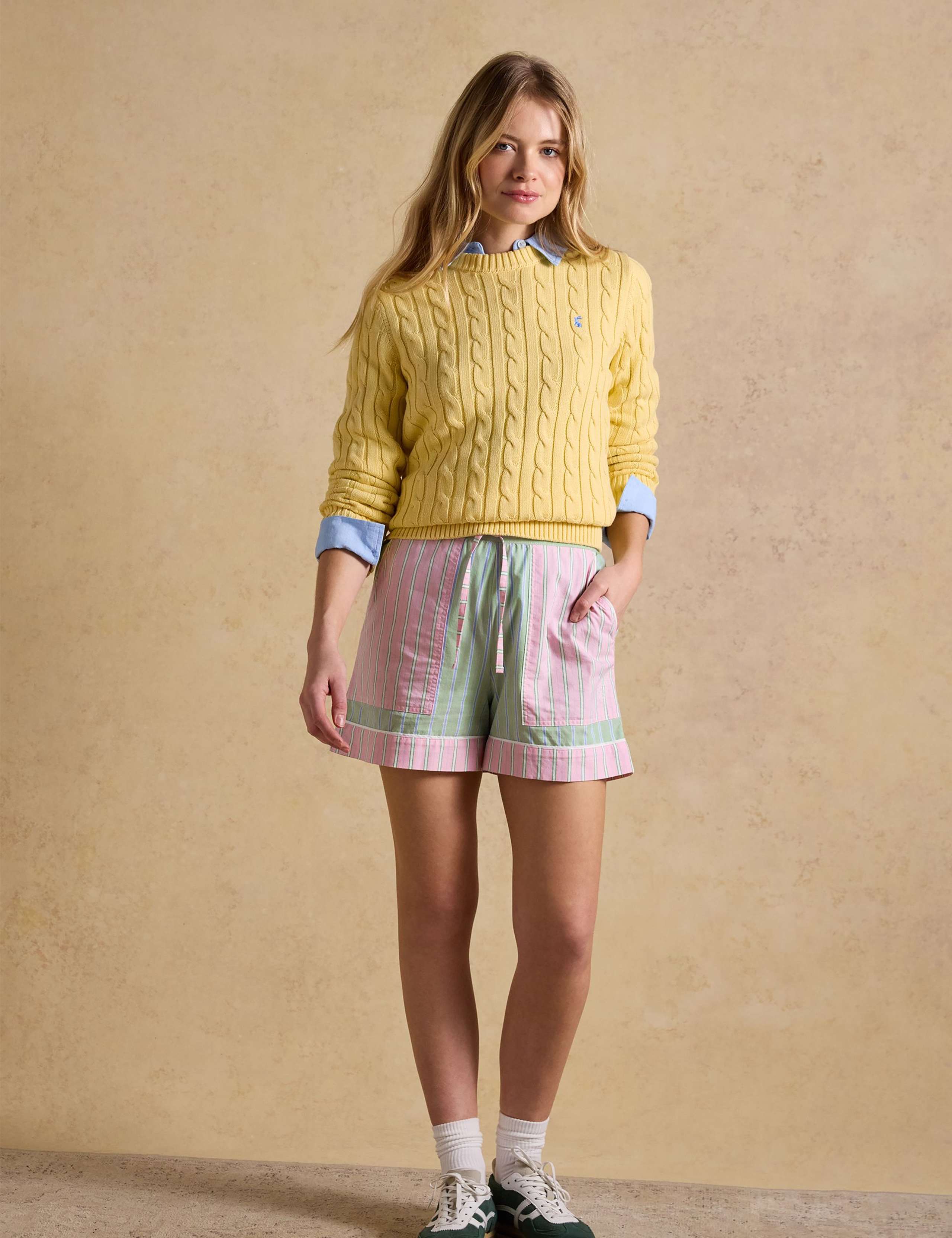 Pure Cotton Striped Shorts