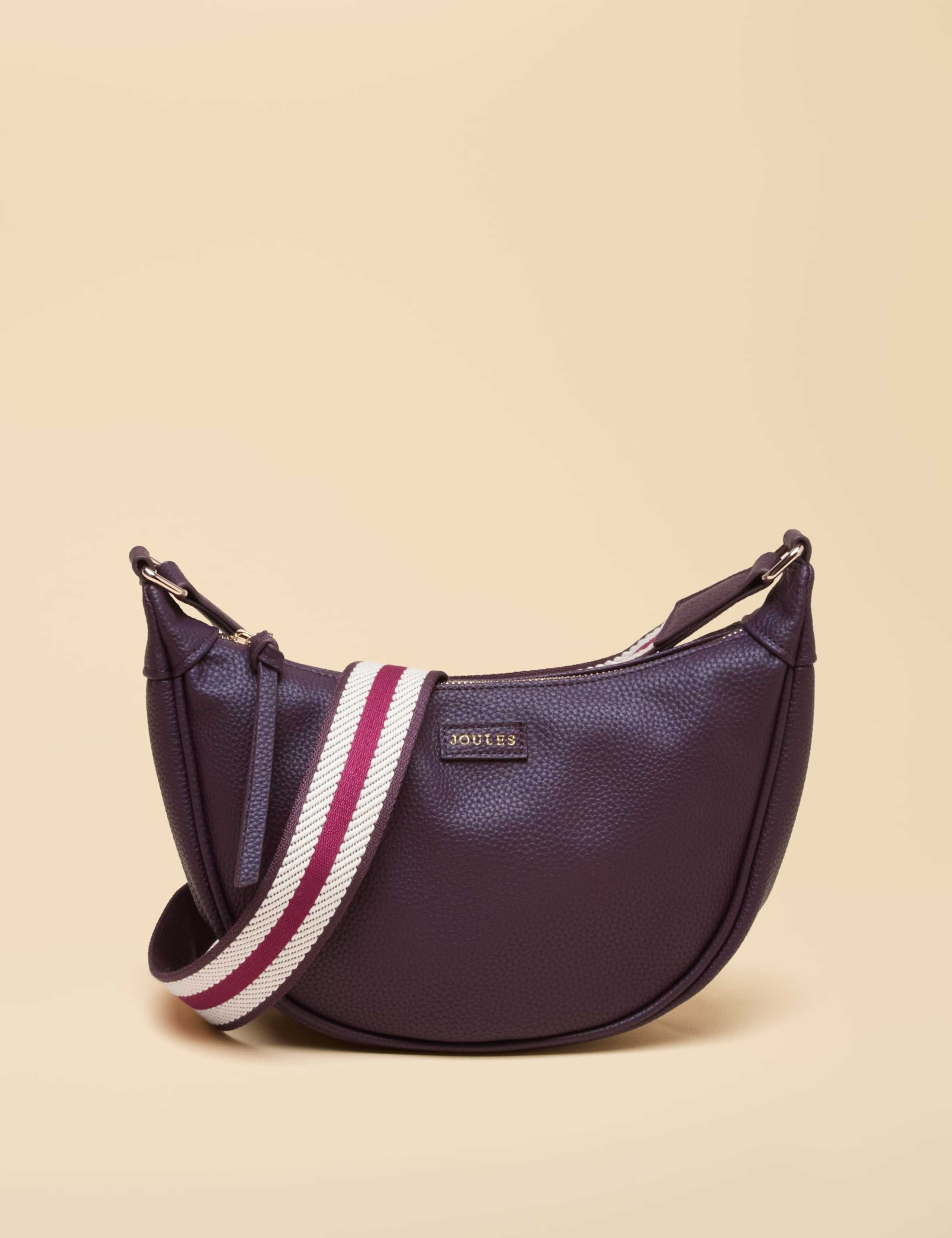 Faux Leather Zip Detail Cross Body Bag