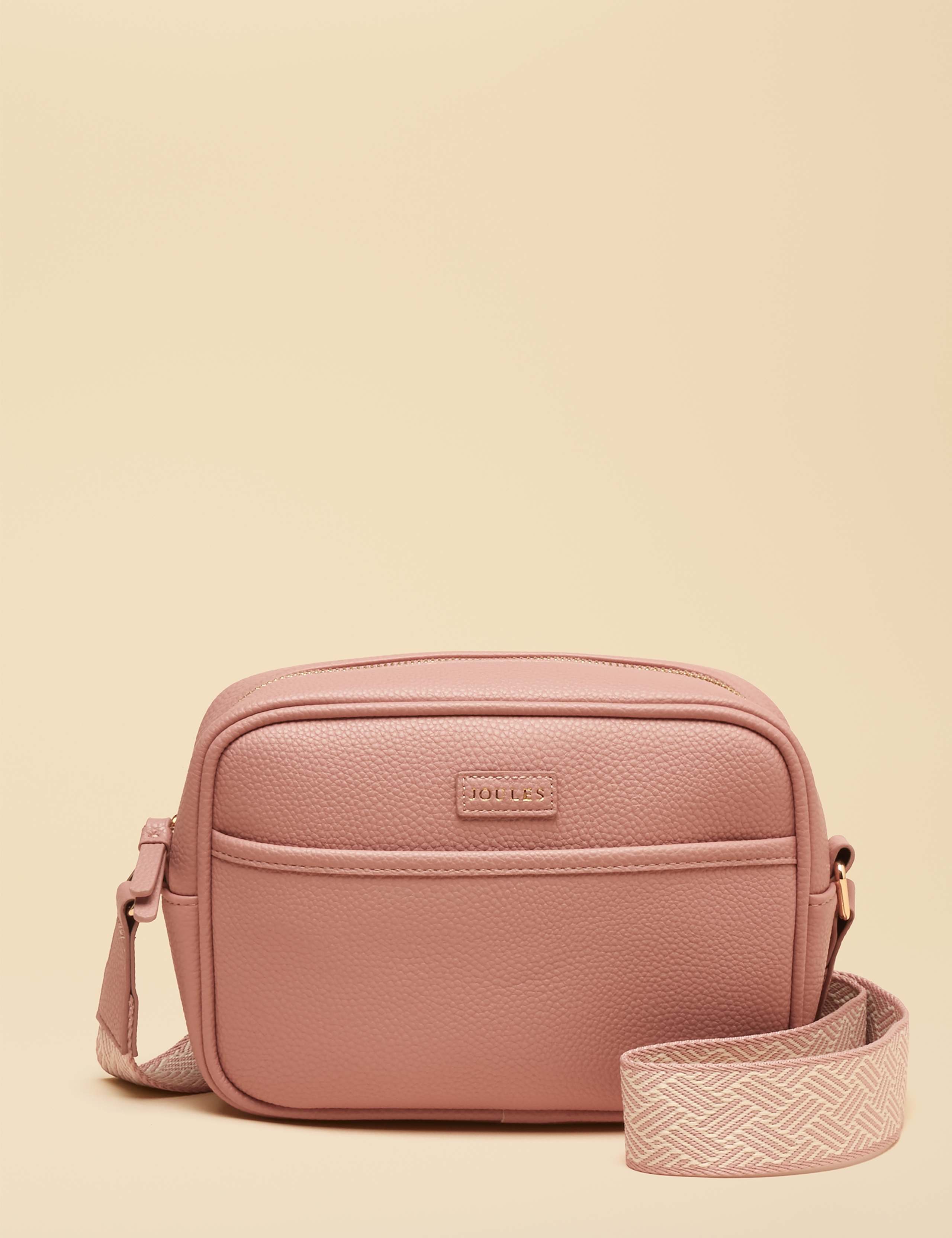 Faux Leather Zip Detail Cross Body Bag