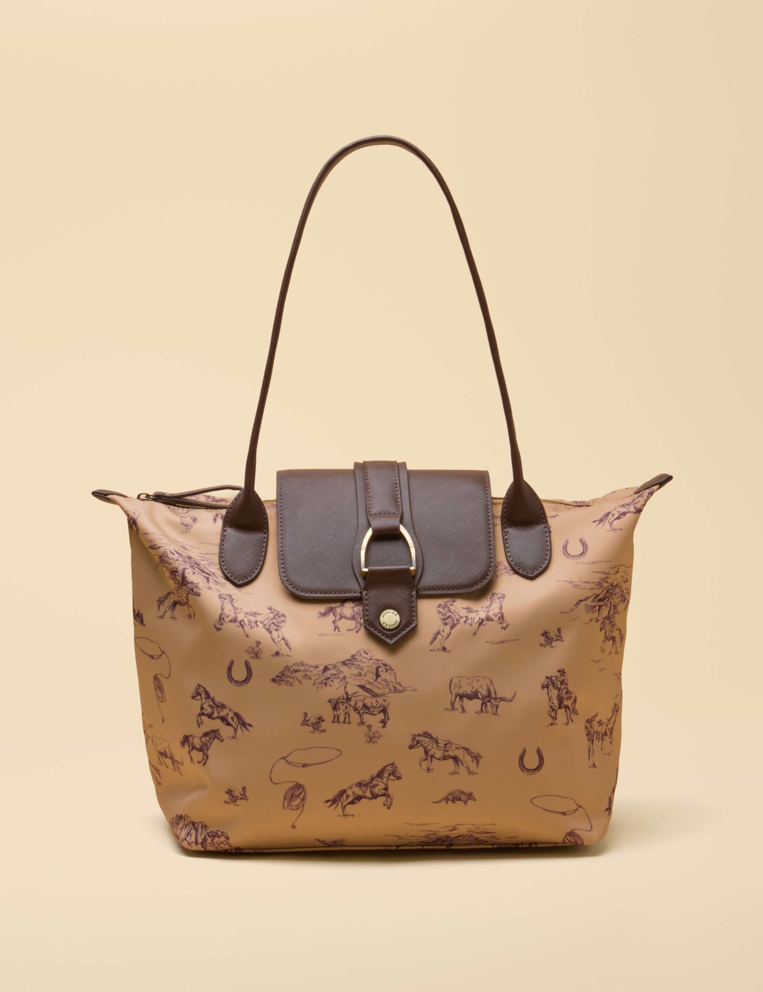 Zip Detail Tote Bag