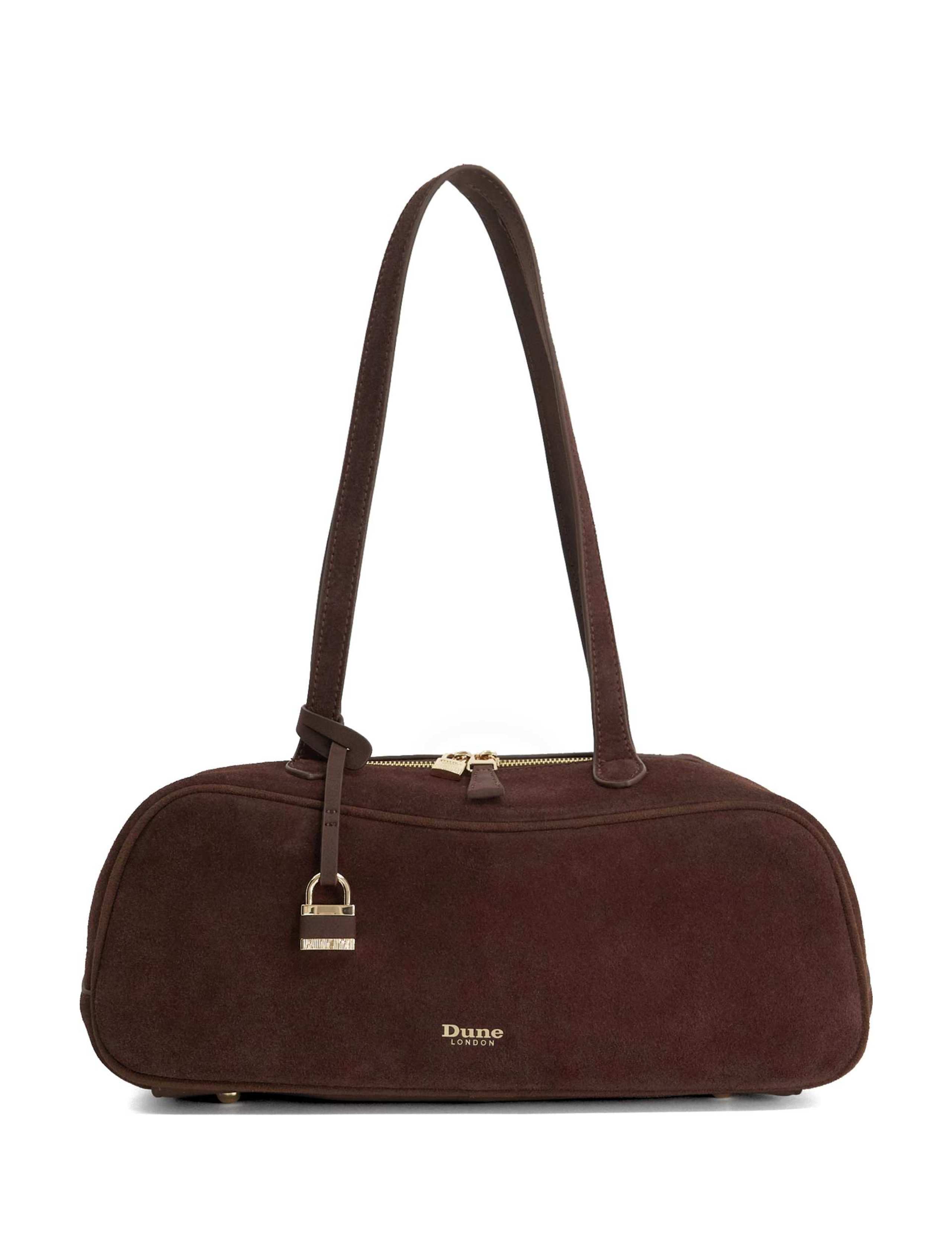 Suede Long Handle Bowler Bag
