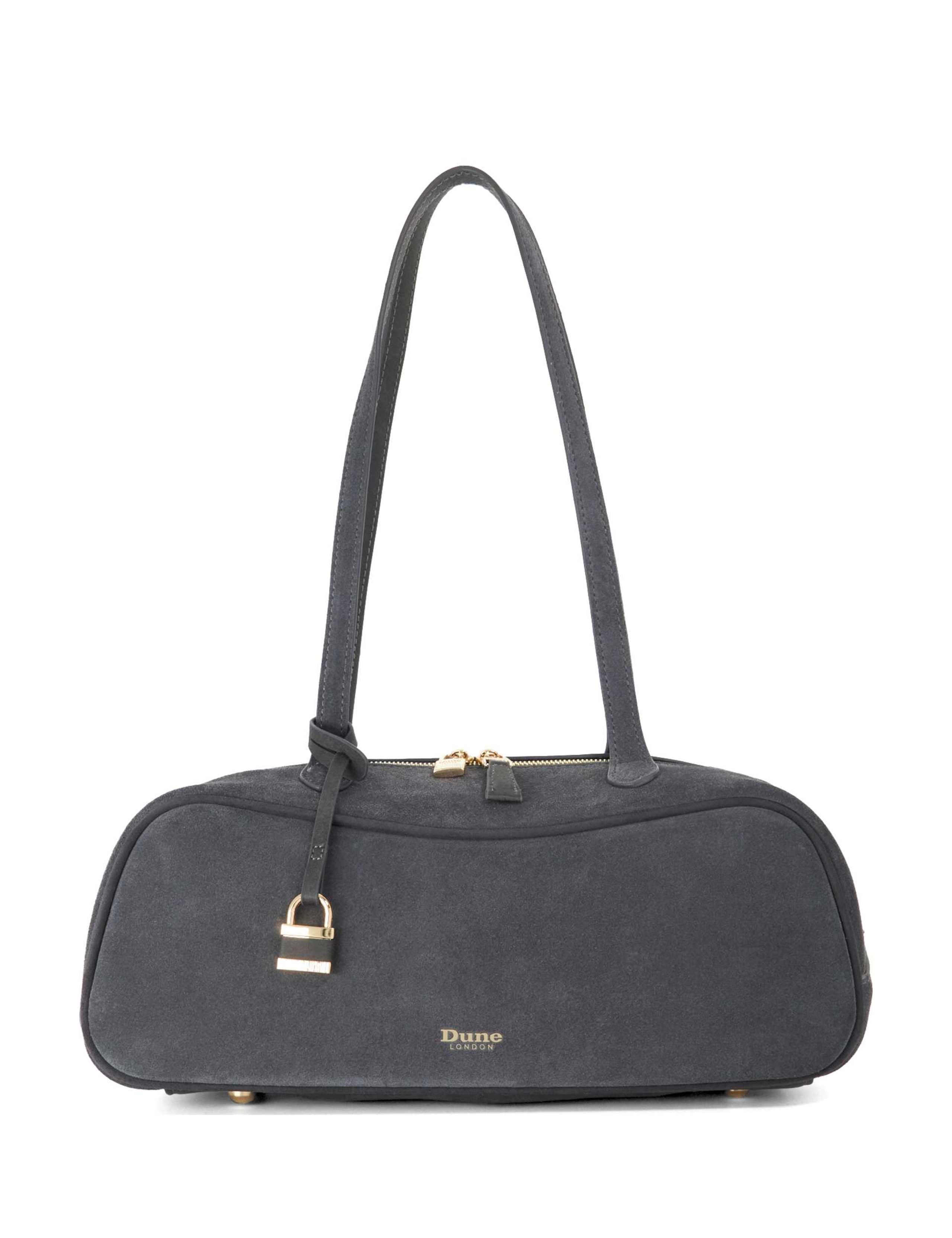 Suede Long Handle Bowler Bag