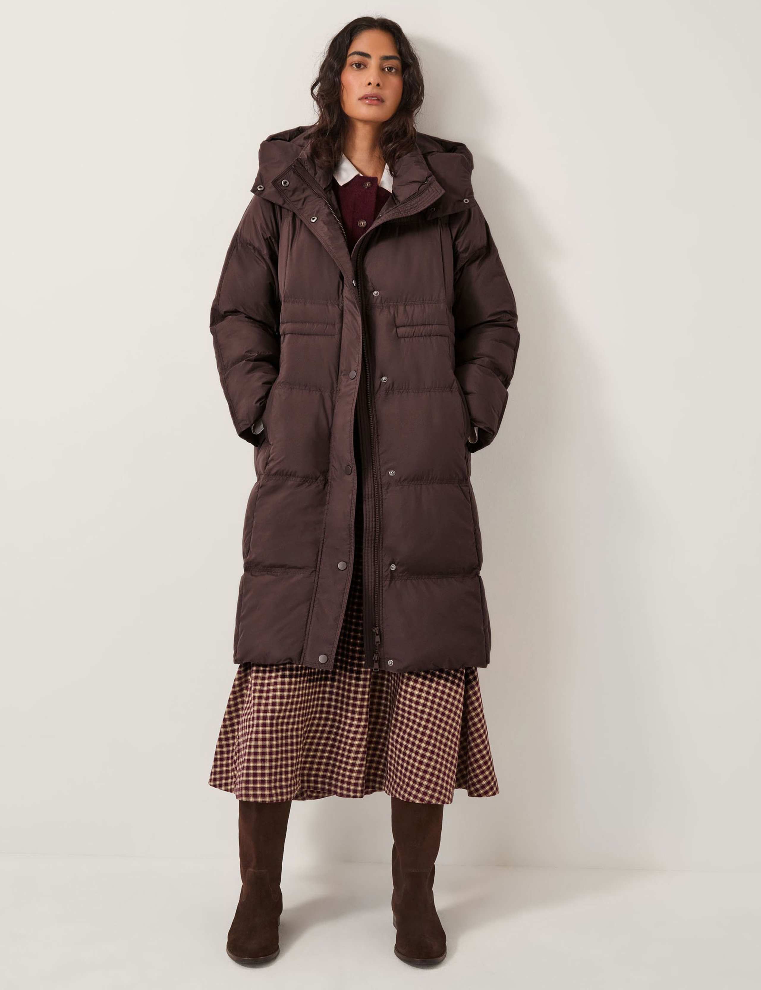 Hooded Longline Puffer Coat