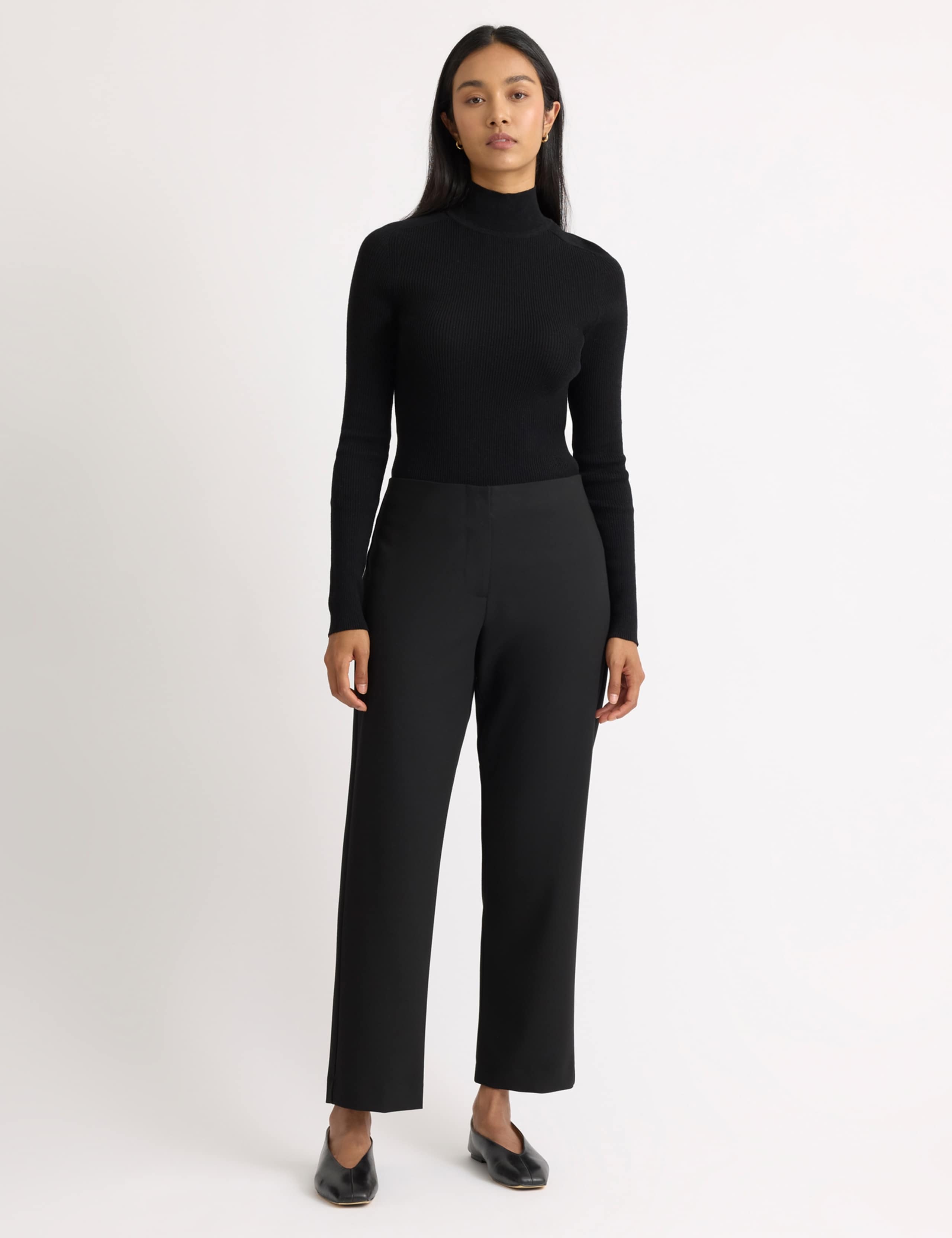 Tailored Straight Leg Trousers