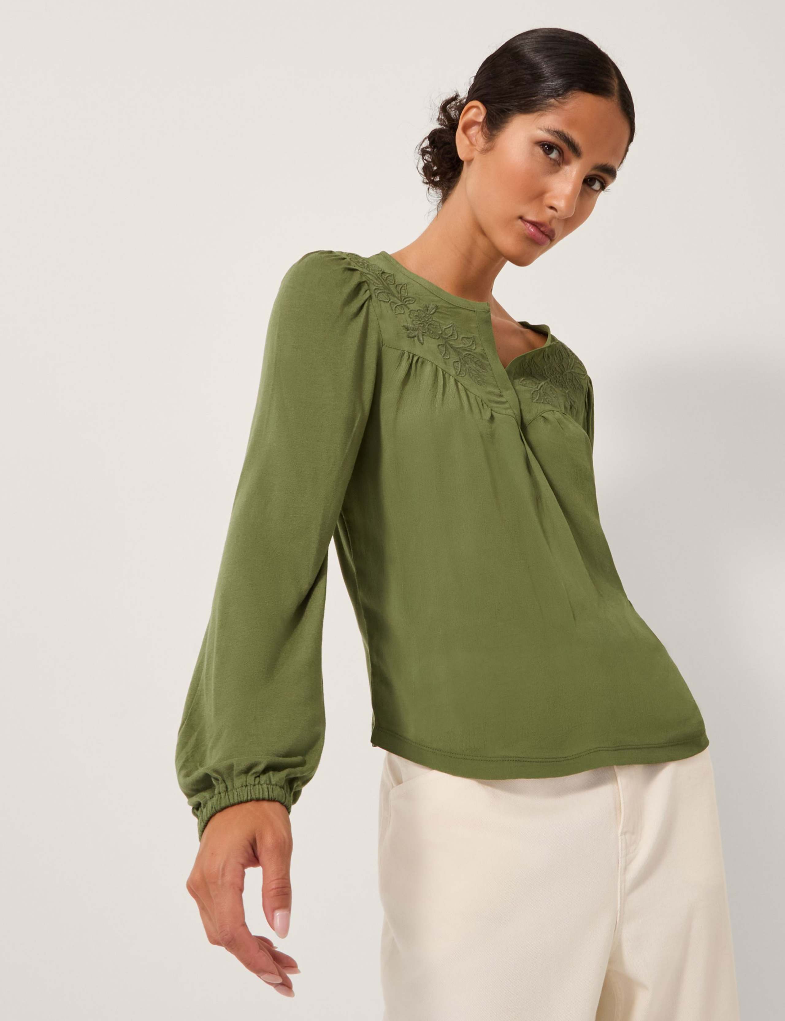 Floral Embroidered Top