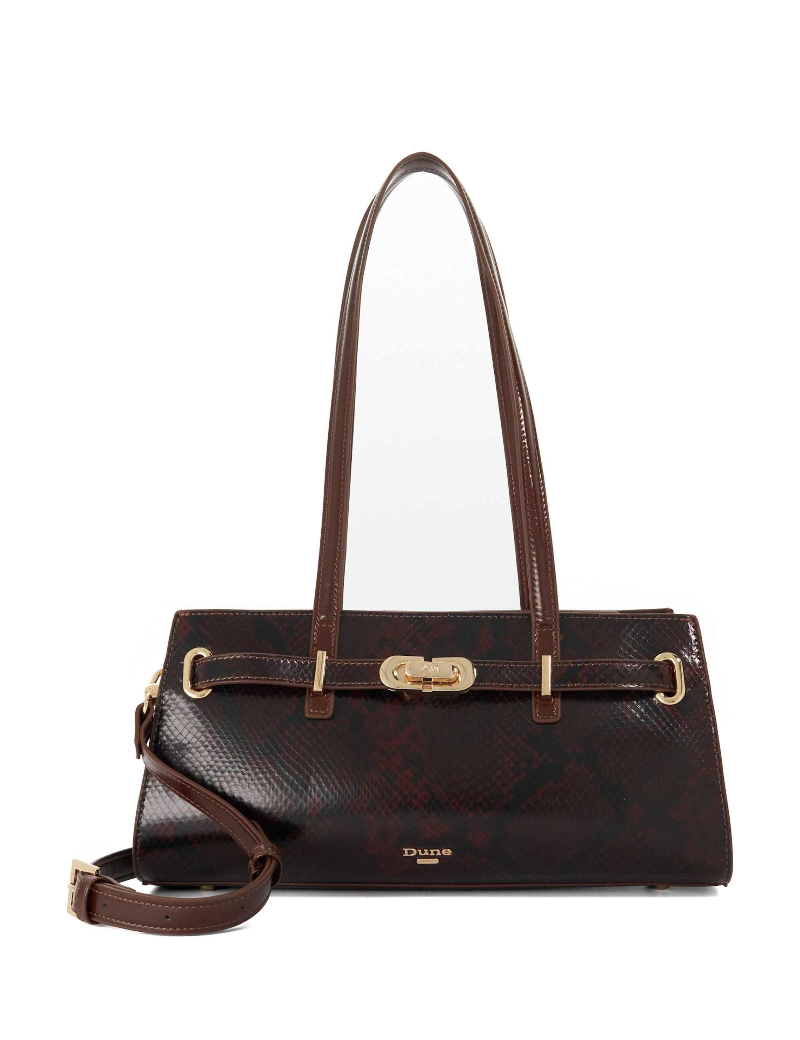 Leather Buckle Strap Shoulder Bag