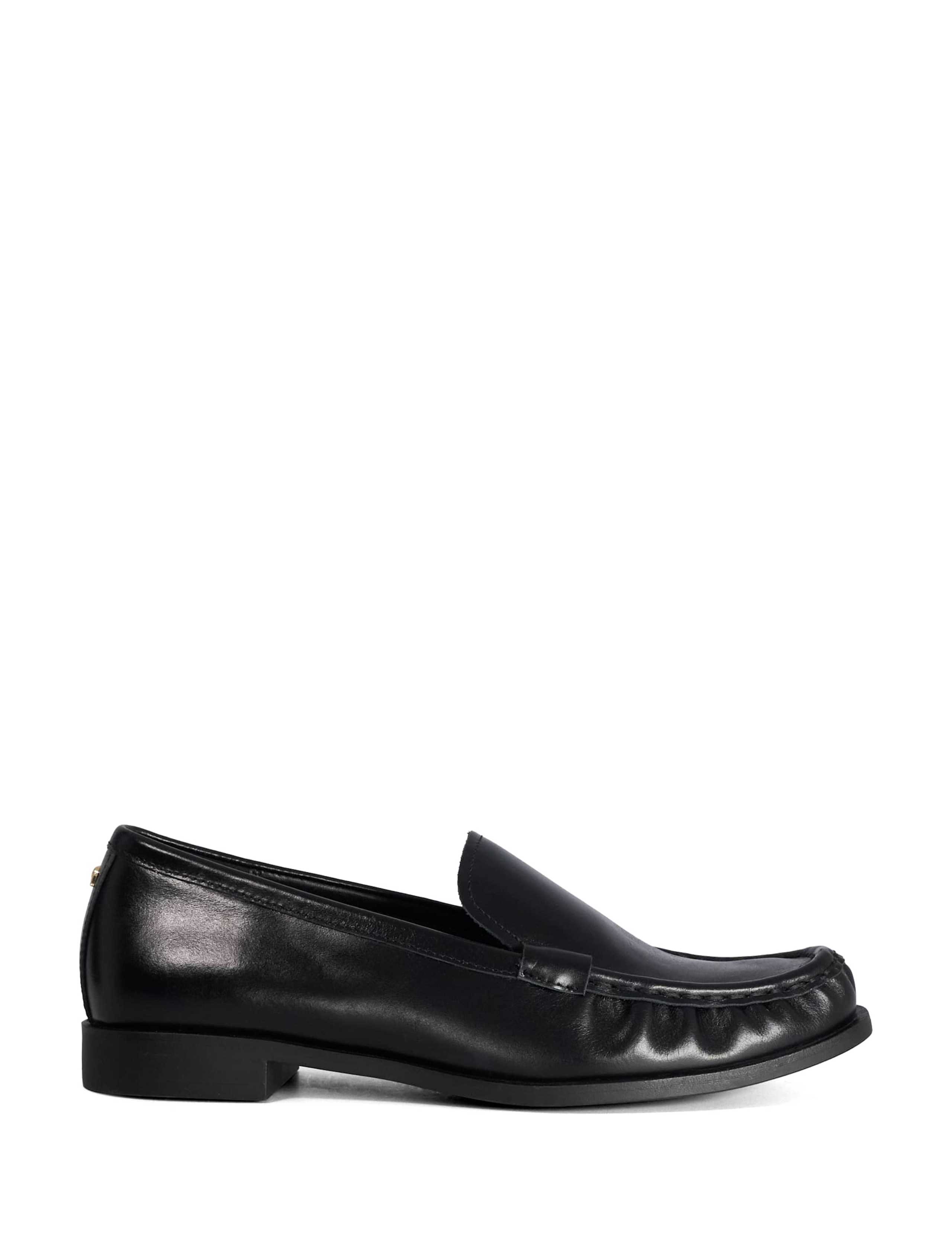 Leather Flat Loafers