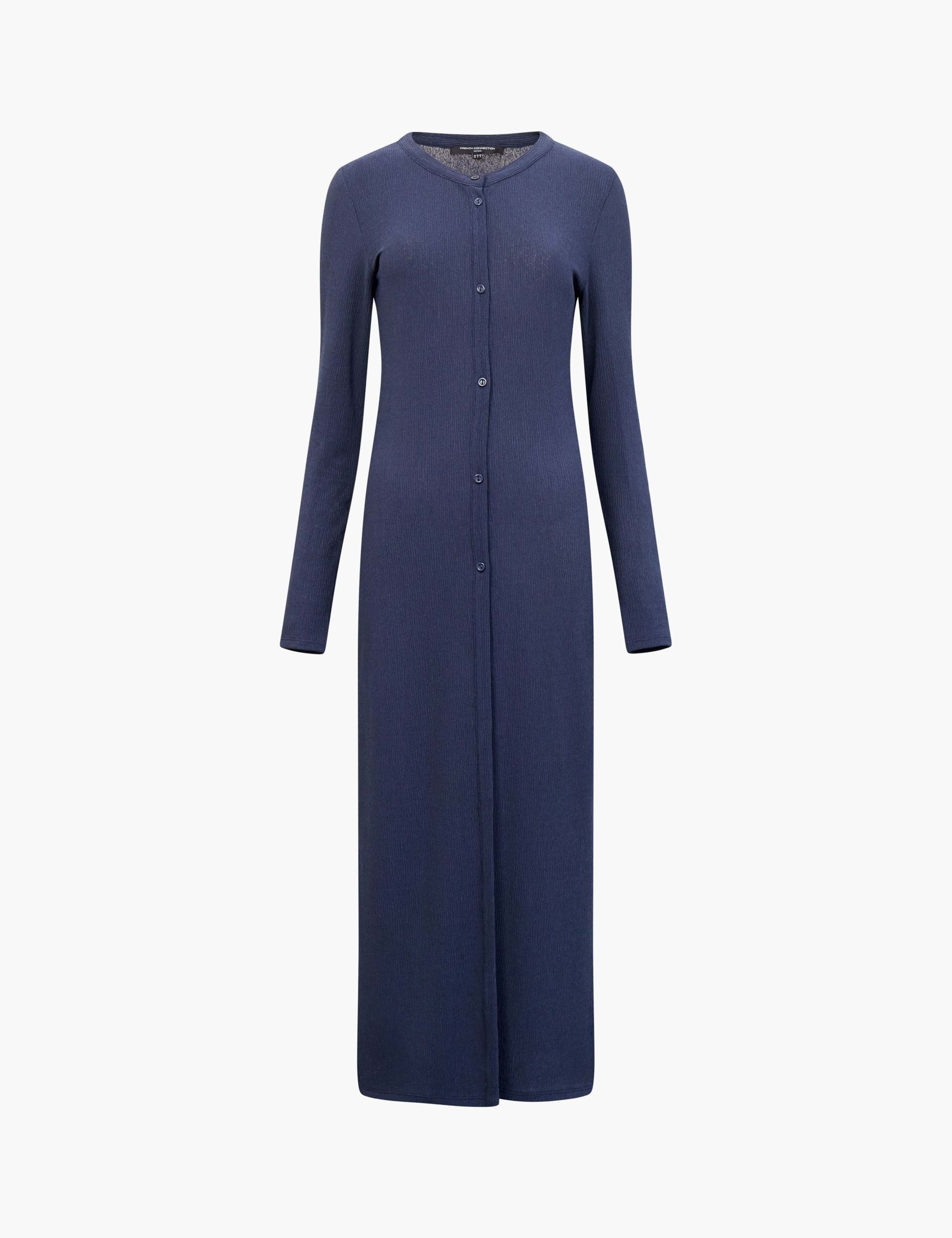 Crew Neck Longline Cardigan