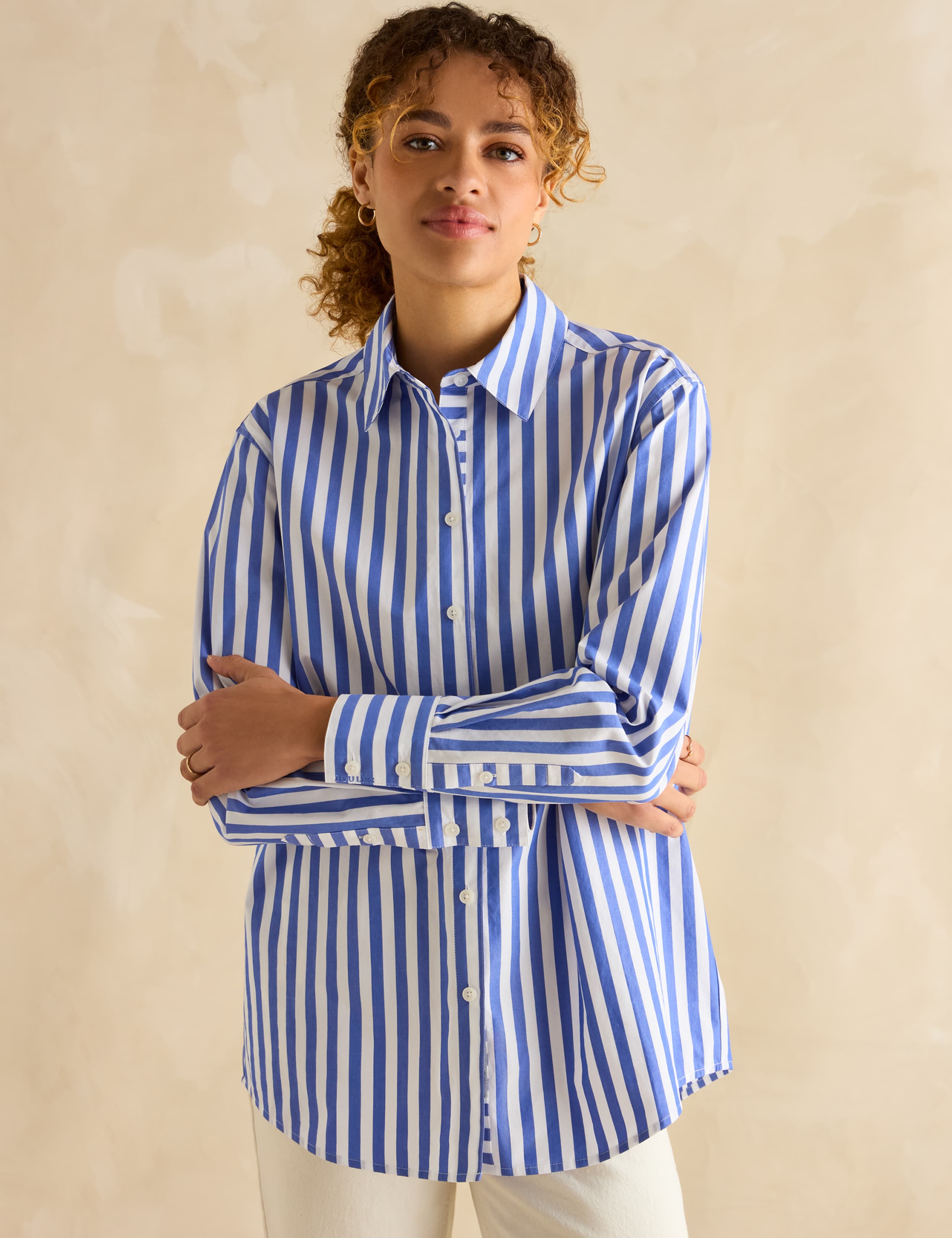 Pure Cotton Striped Relaxed Shirt